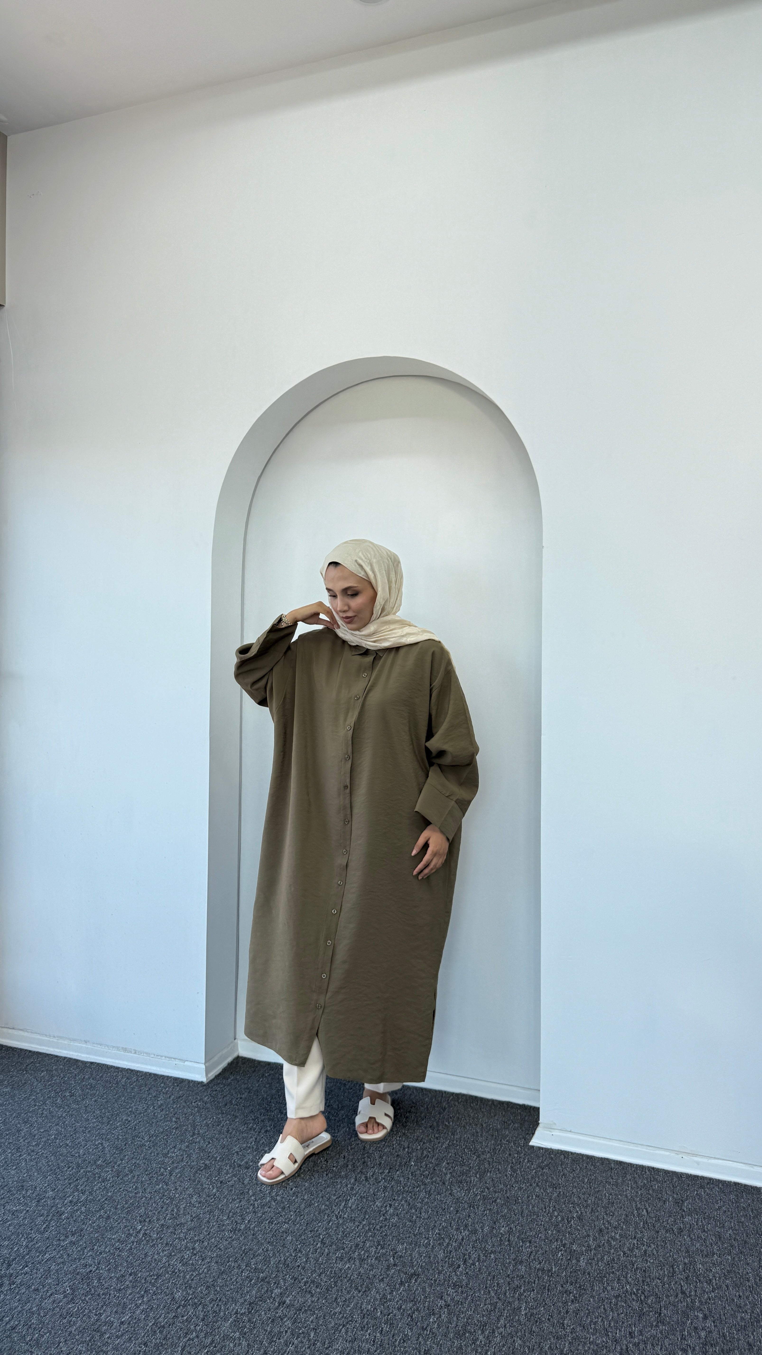 Nun Tensel Gömlek Kap