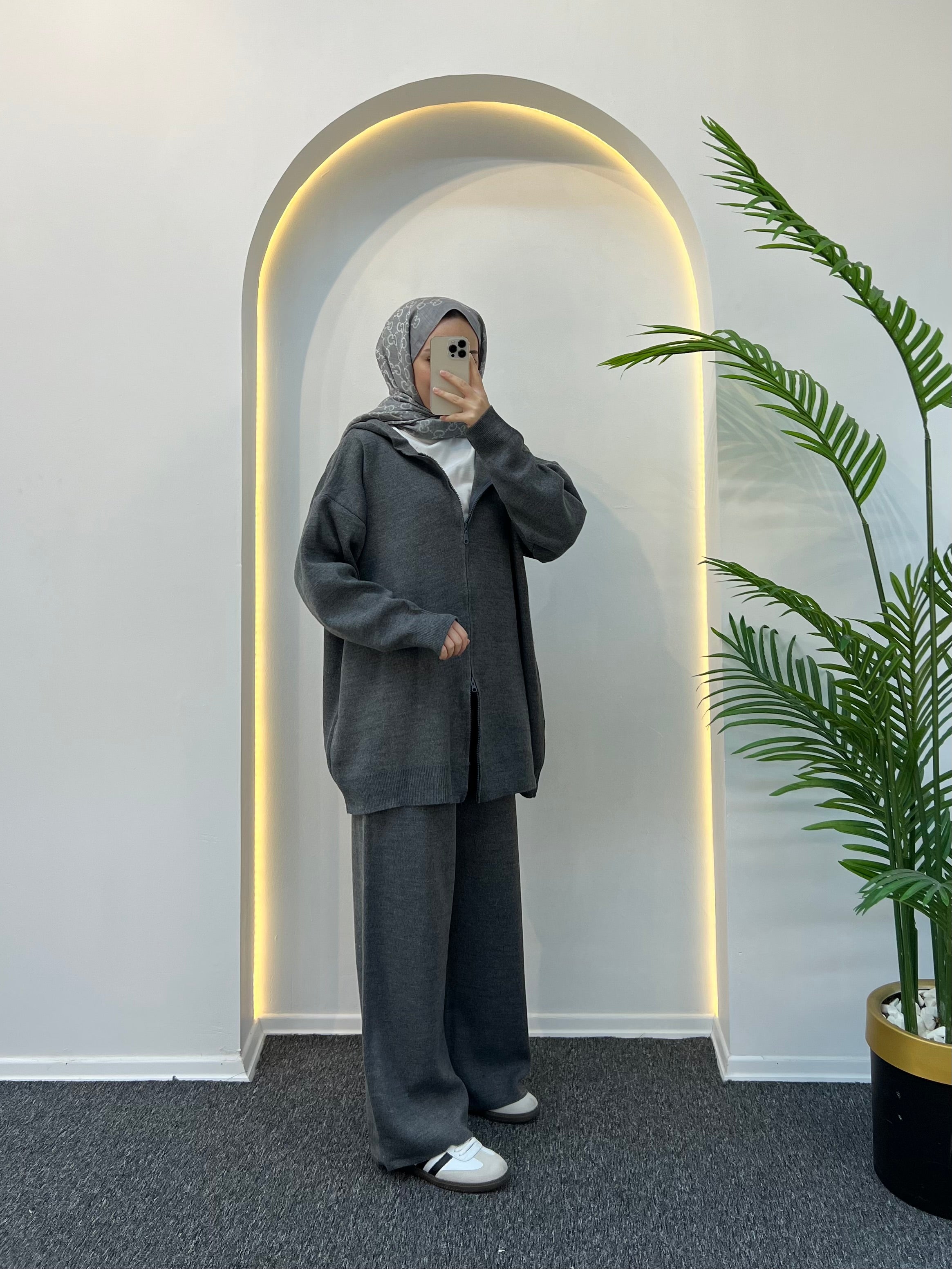 Rolly Kapüşonlu Triko Takım