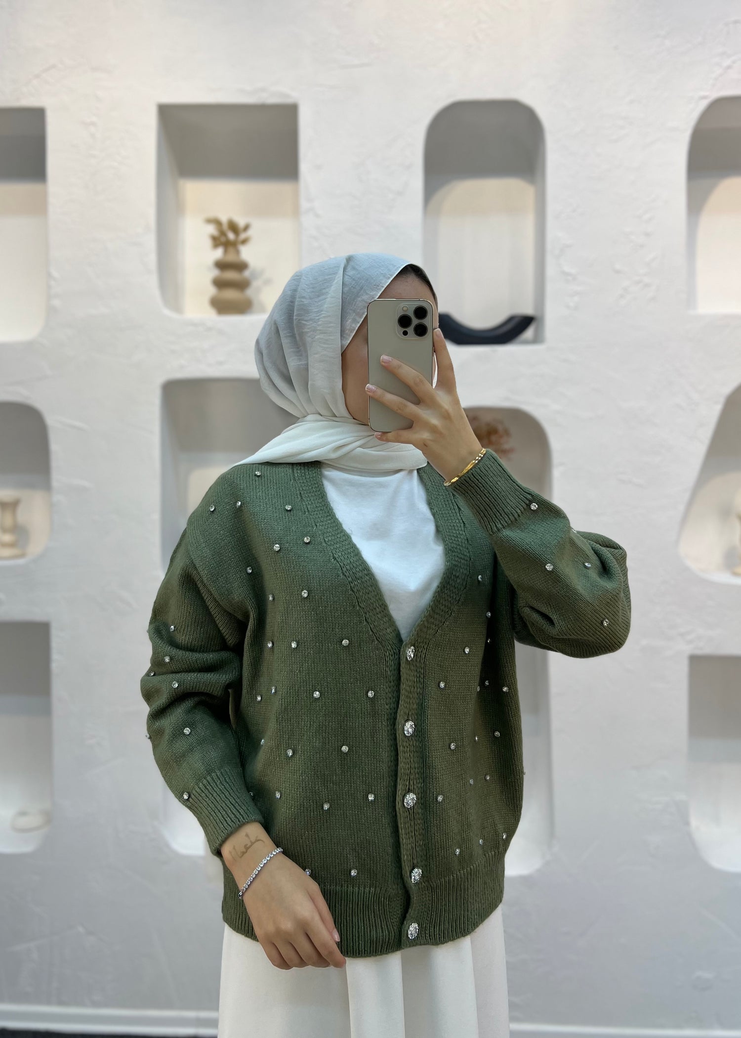 Diamond Taşlı Hırka