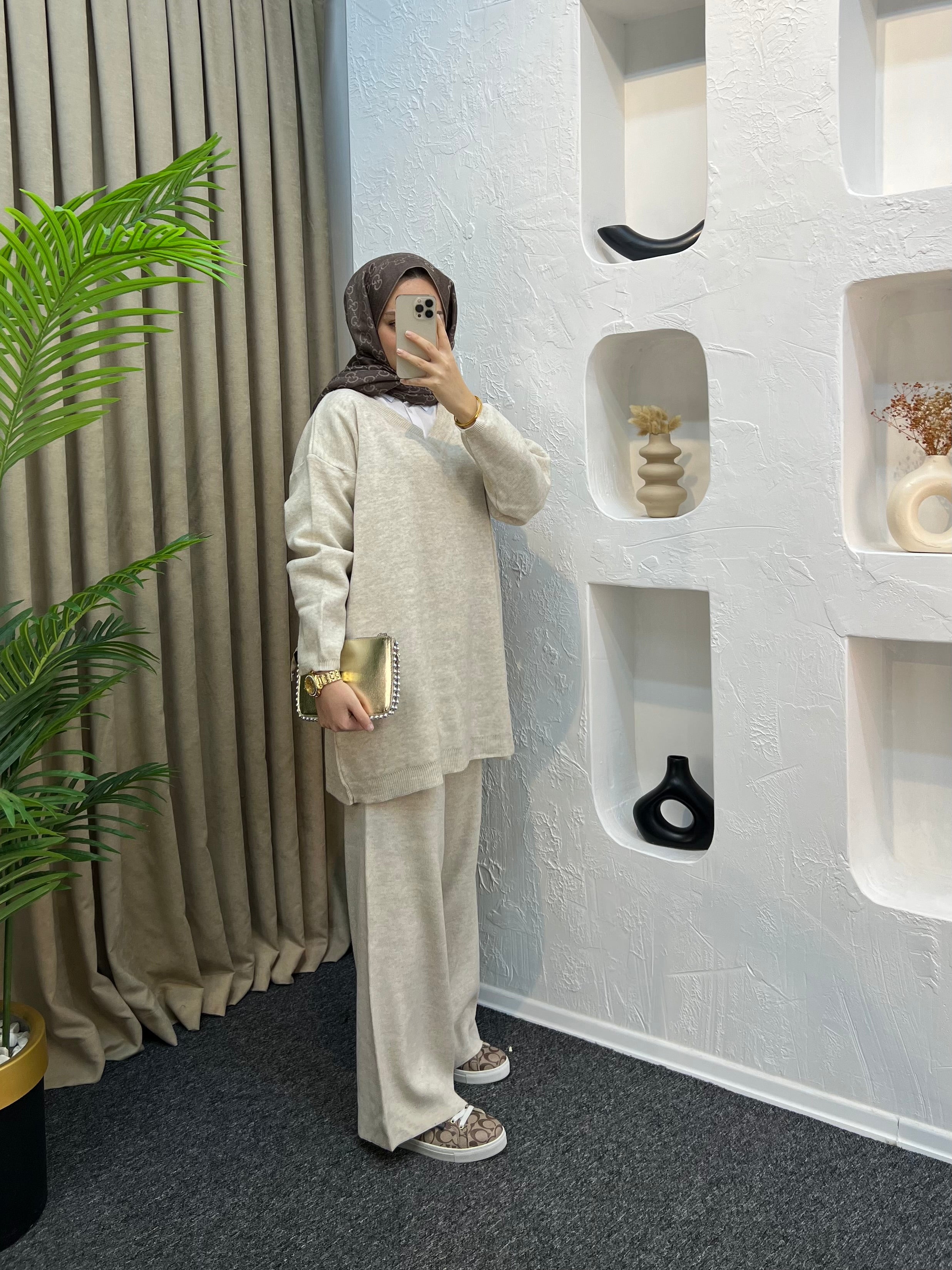 Alin V Yaka Triko Takım