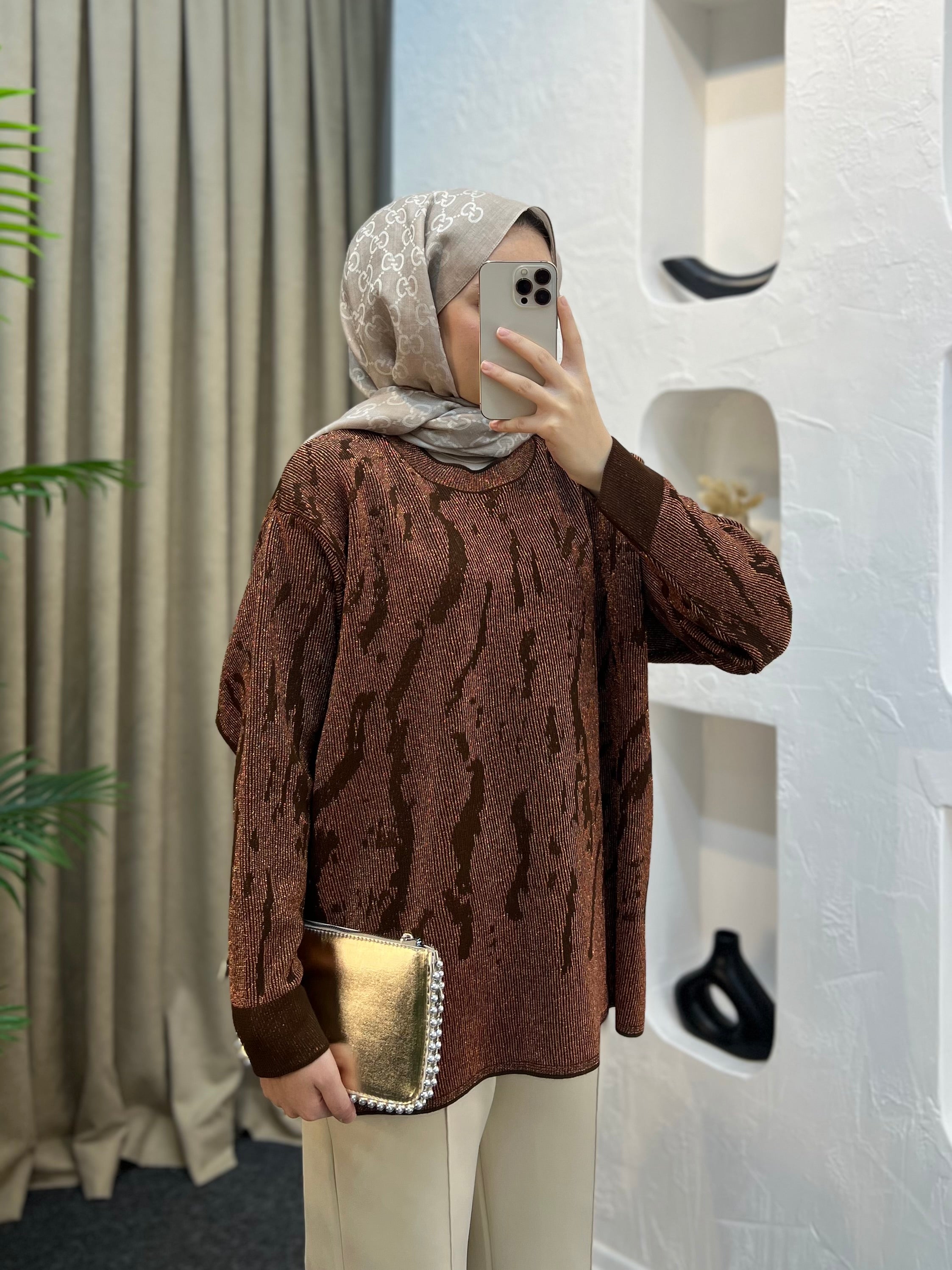 Simli Zebra Merserize Triko