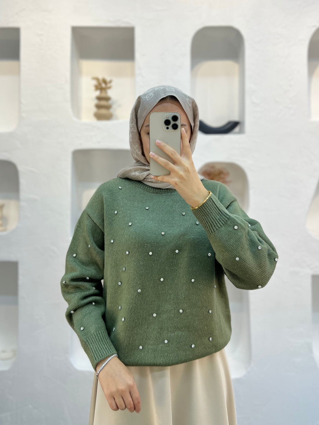 Diamond Taşlı Kazak