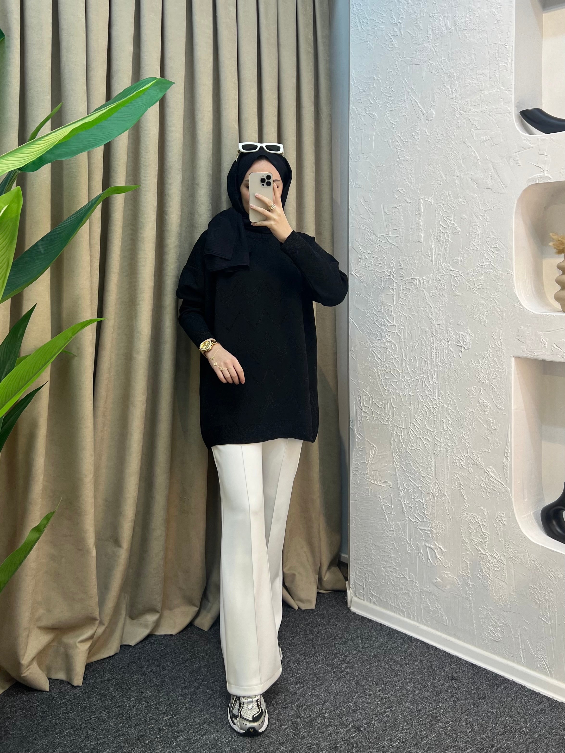 Natali Simli Merserize Tunik