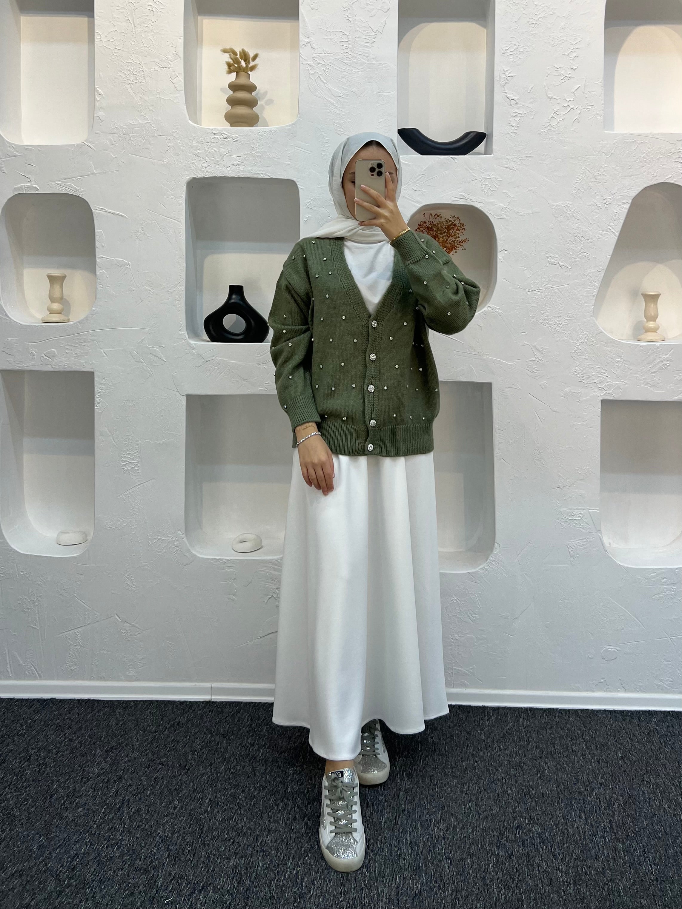 Diamond Taşlı Hırka