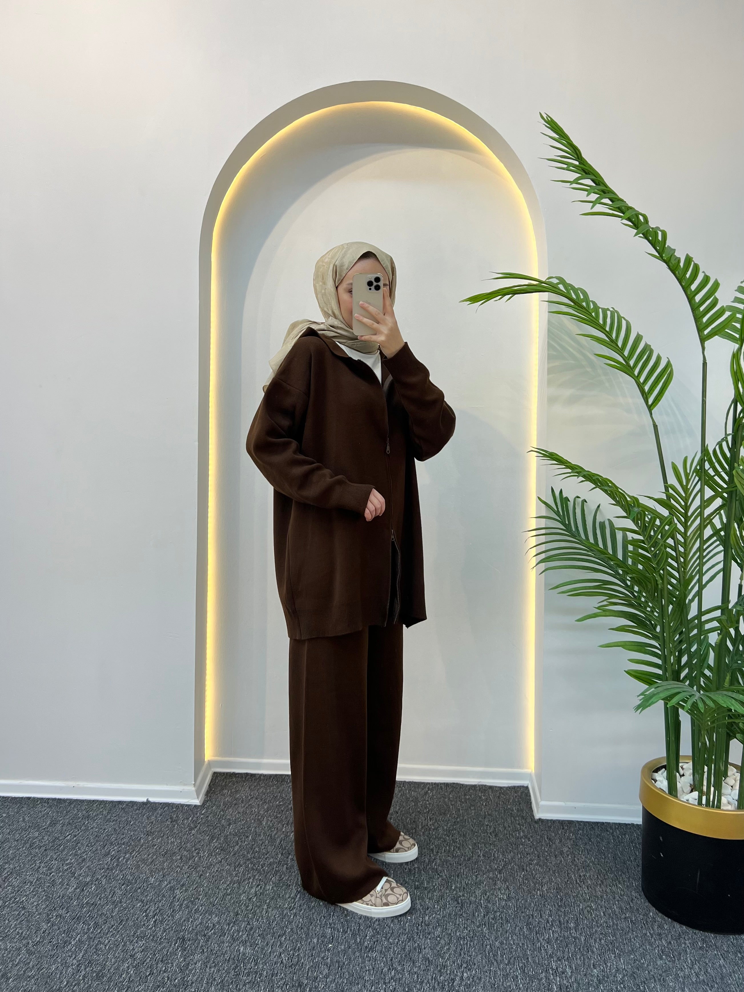 Rolly Kapüşonlu Triko Takım