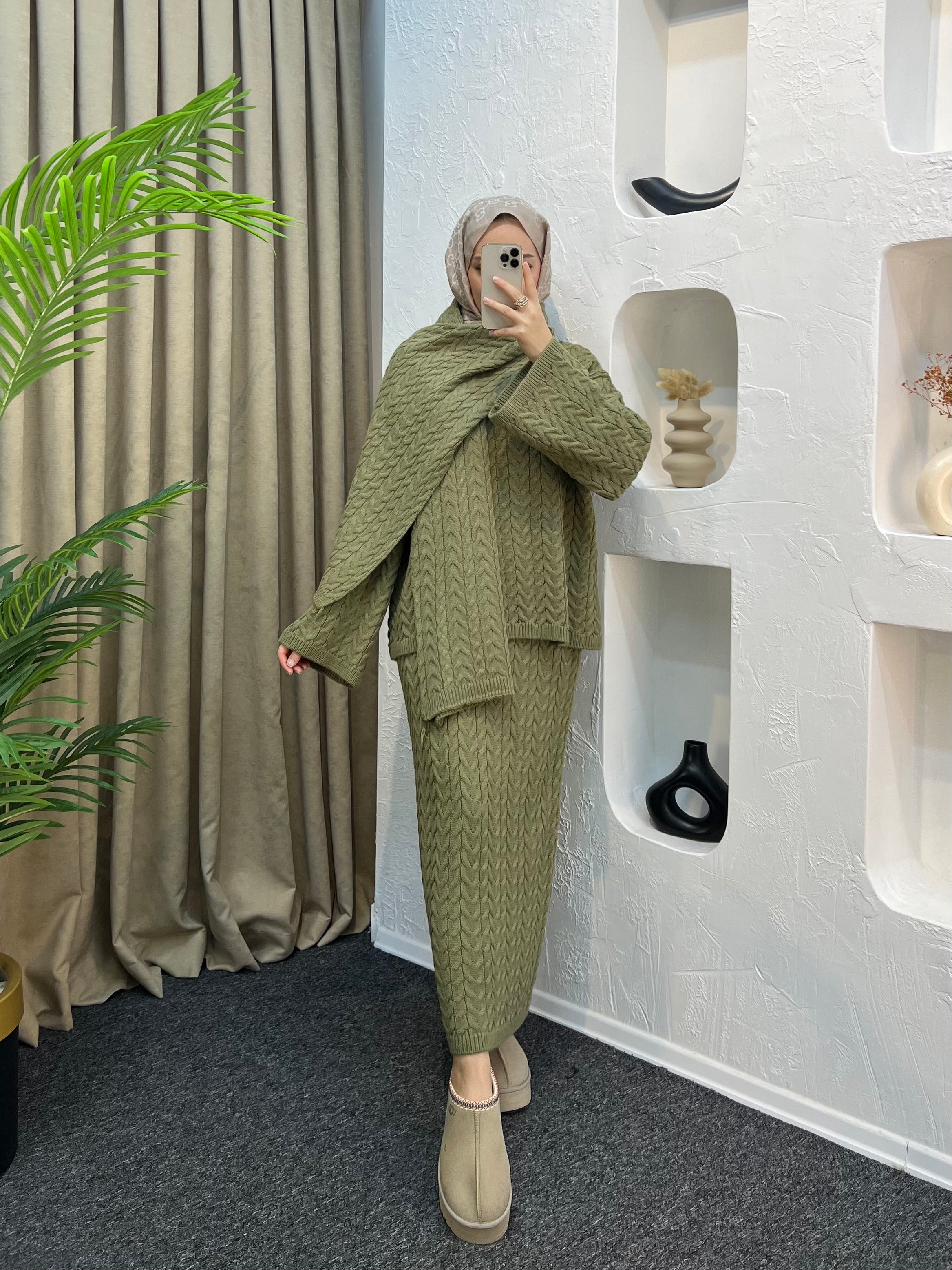 Freb Atkılı Örgü Takım