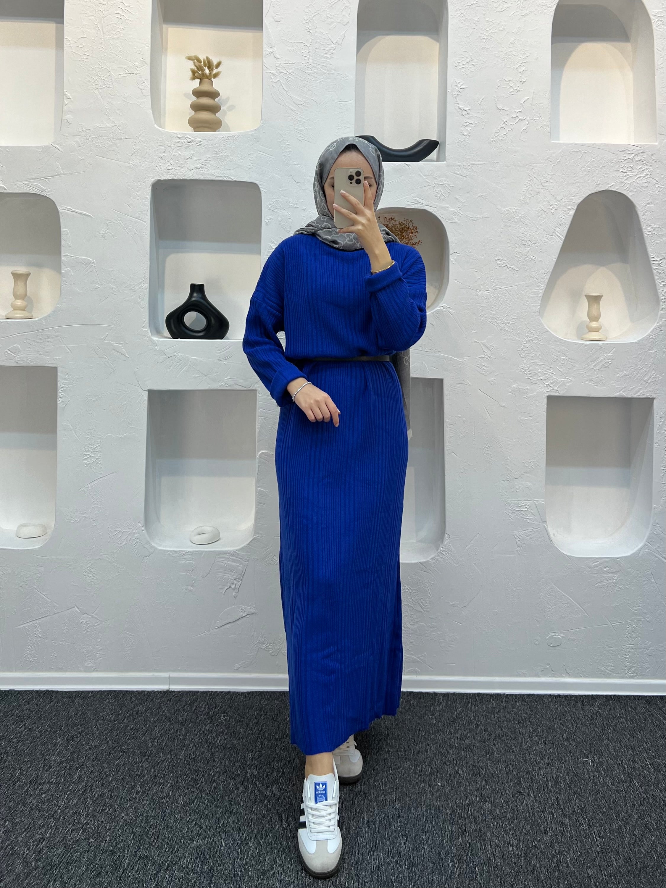 Fitilli Triko Elbise