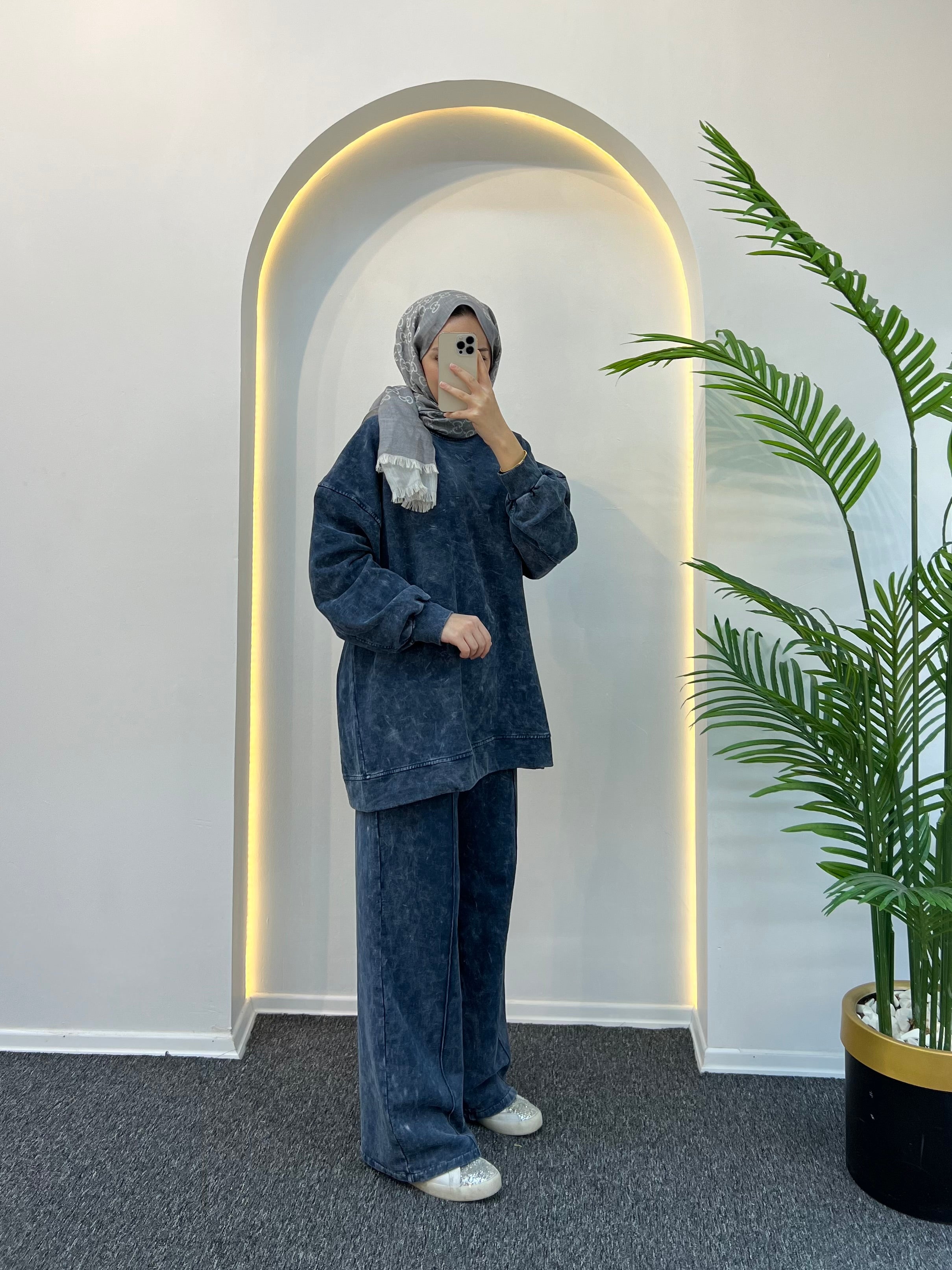 Lora Batik Desen Eşofman Takımı