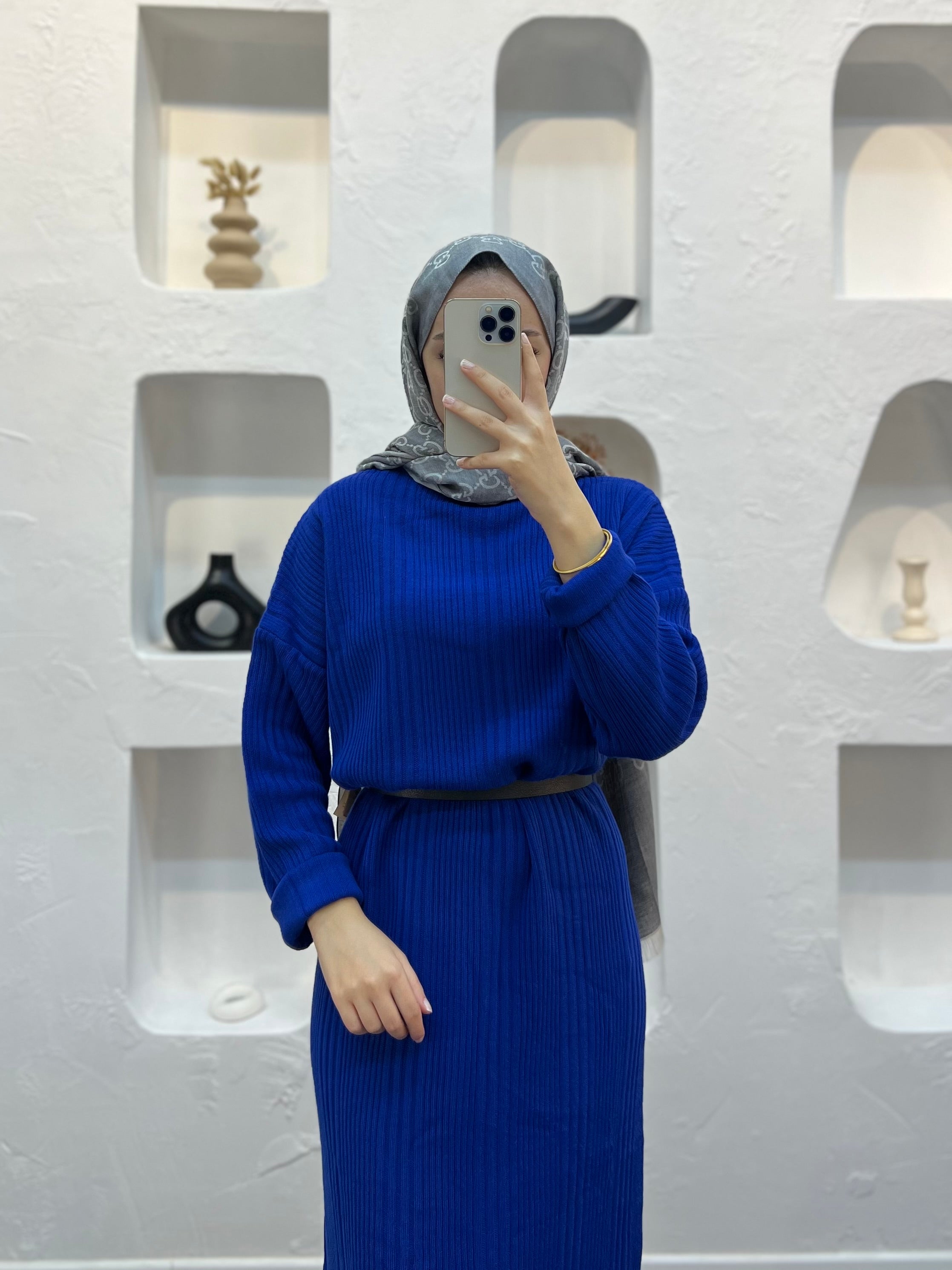 Fitilli Triko Elbise