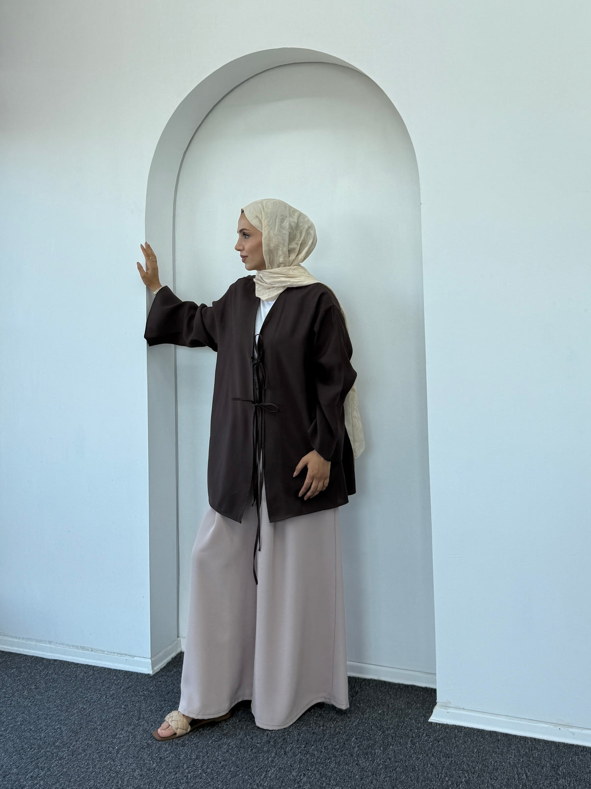 Orya Bağlamalı Tensel Ceket