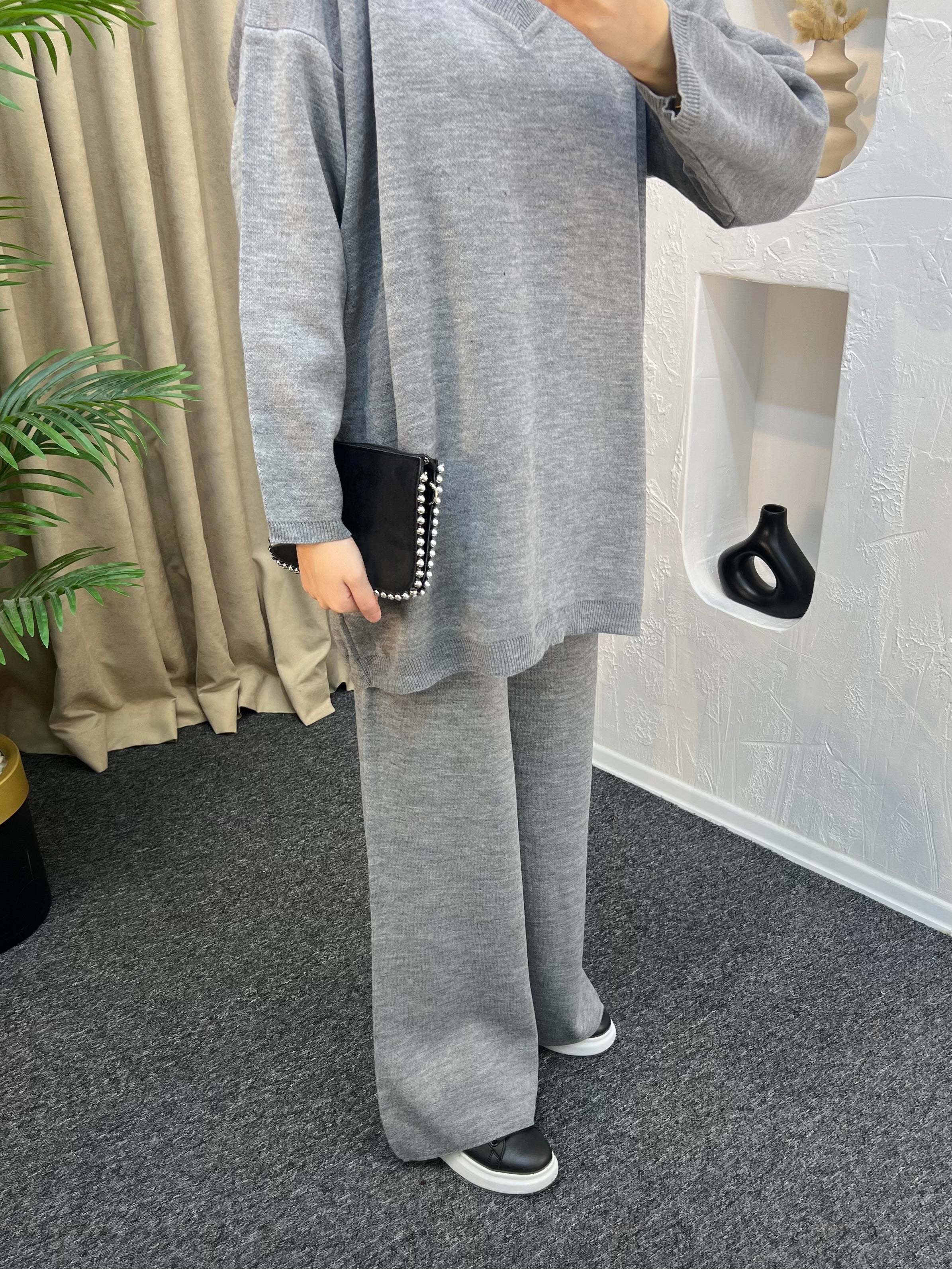 Alin V Yaka Triko Takım