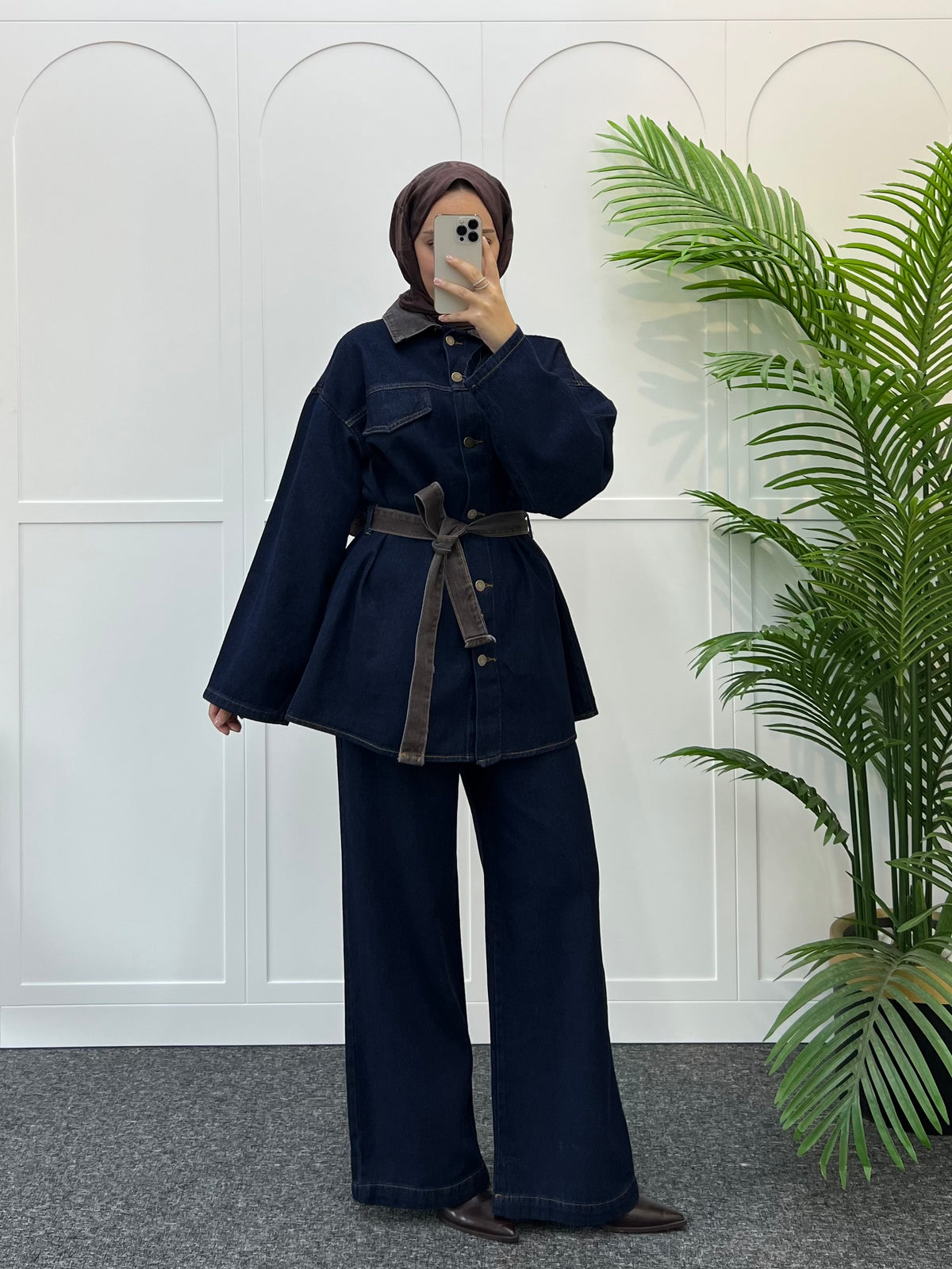 Berry Denim Takım