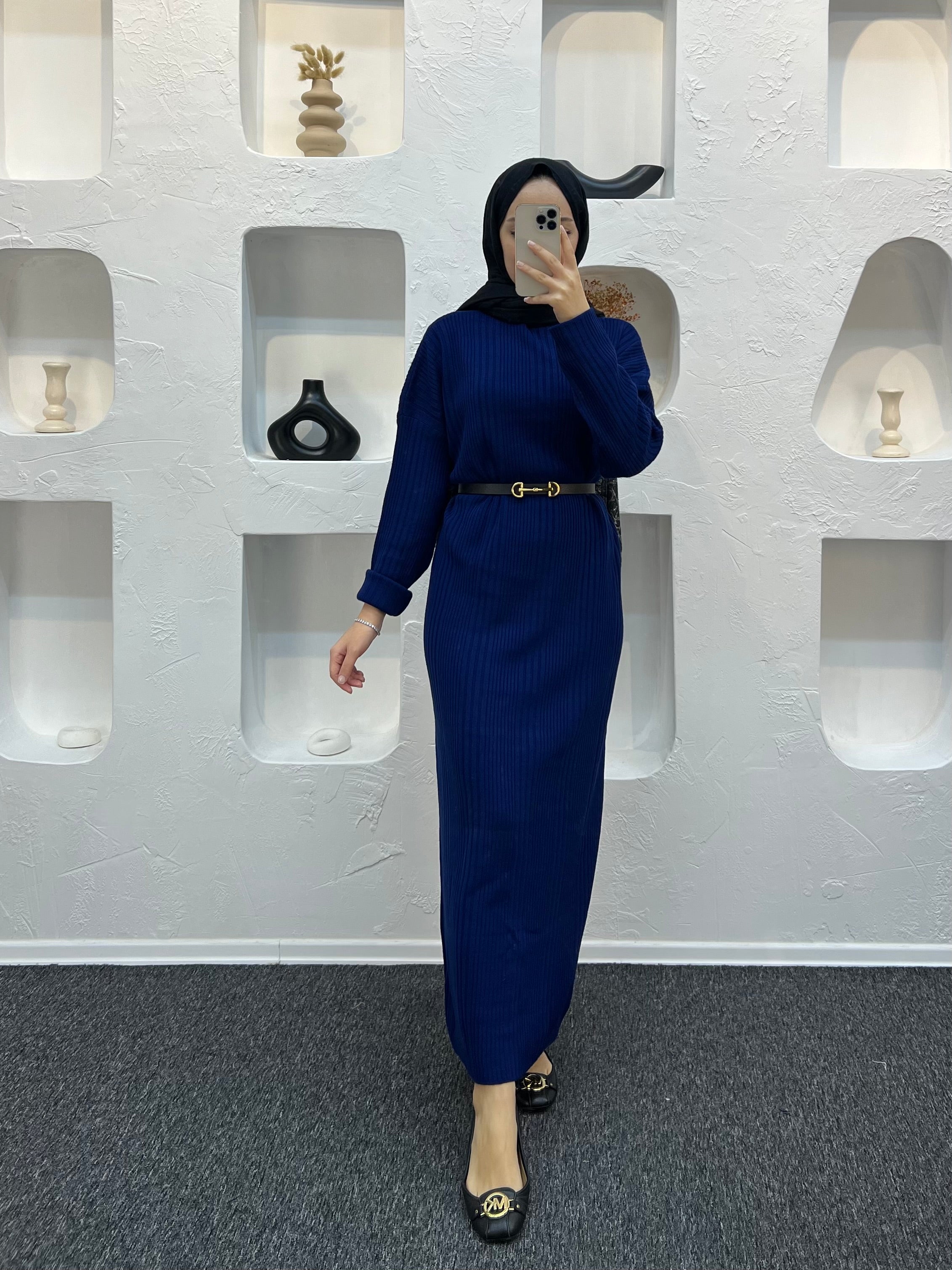 Fitilli Triko Elbise