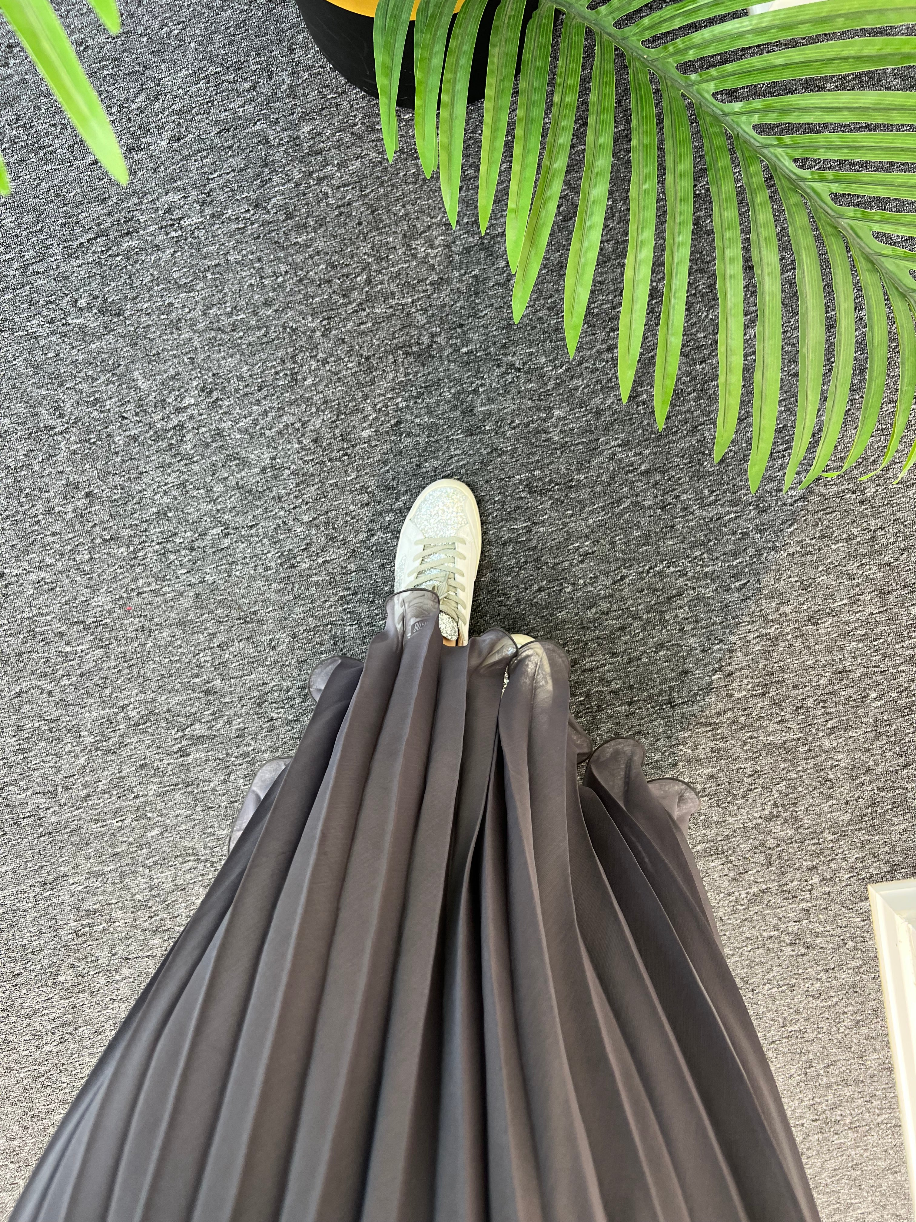 Şifon Piliseli Etek