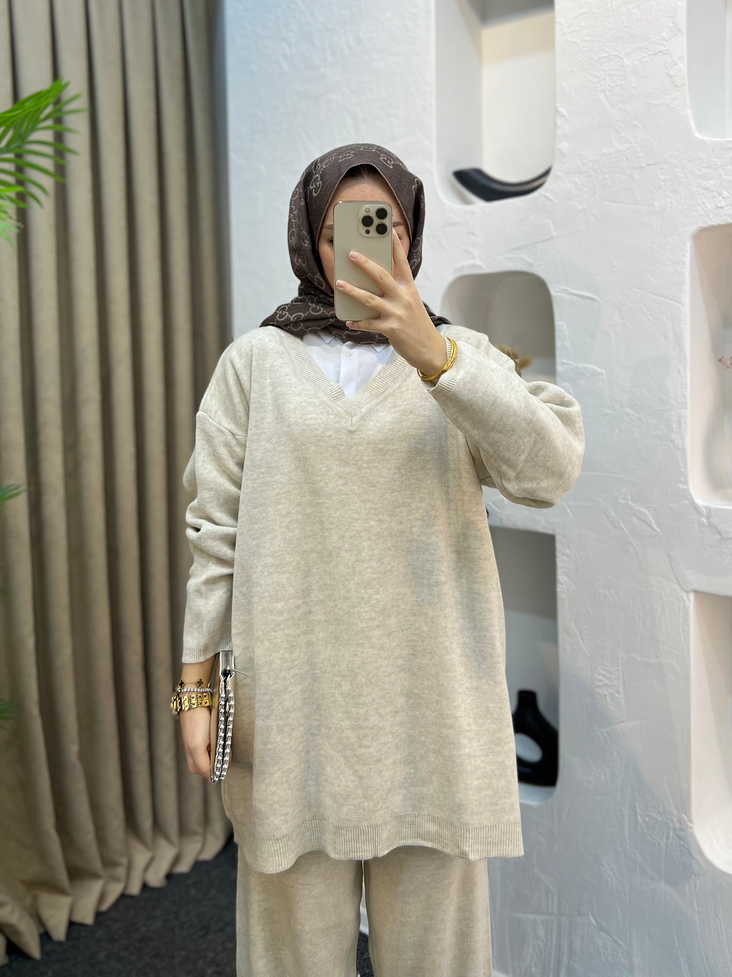 Alin V Yaka Triko Takım