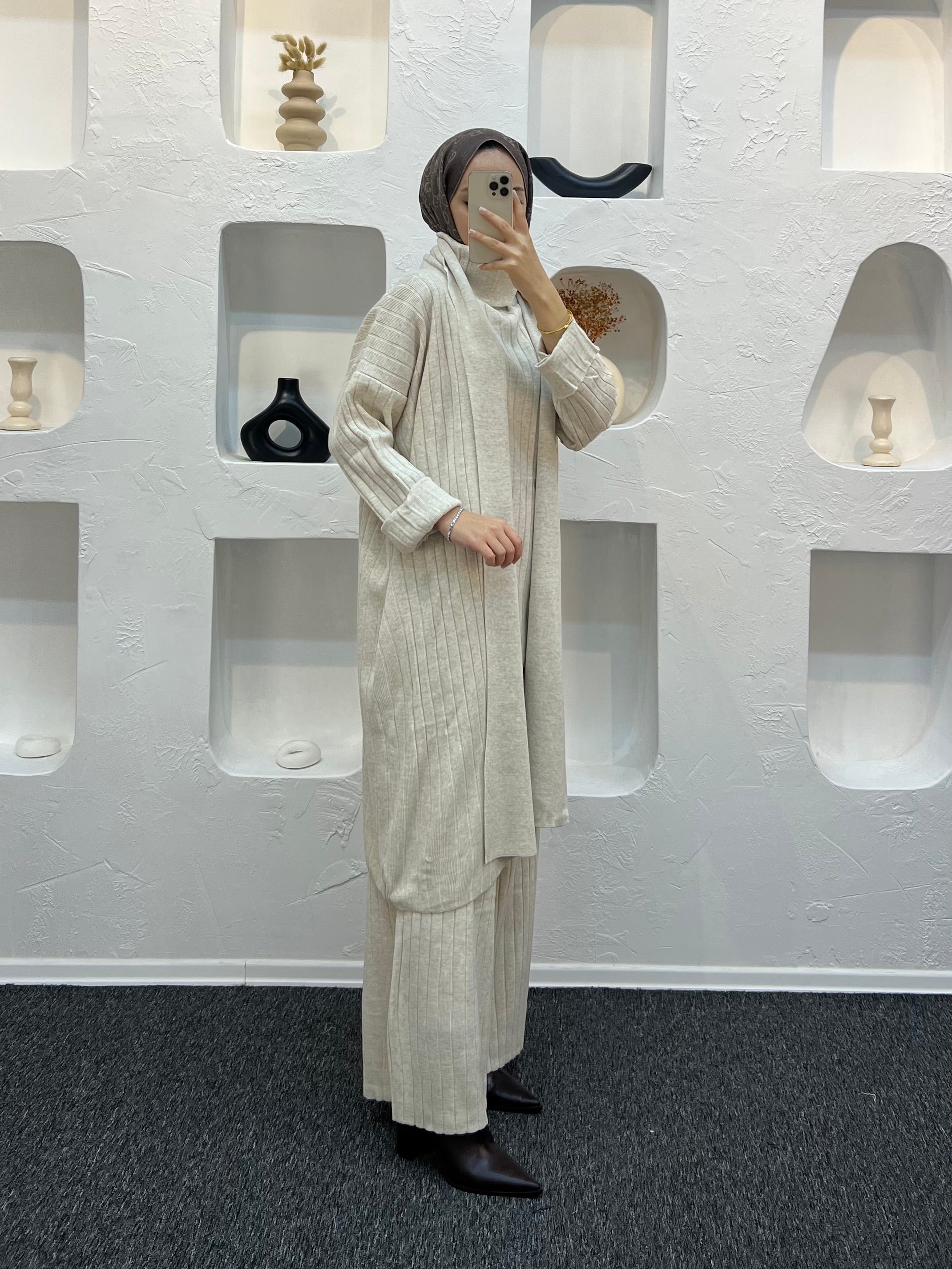 Amber Üçlü Triko Takım