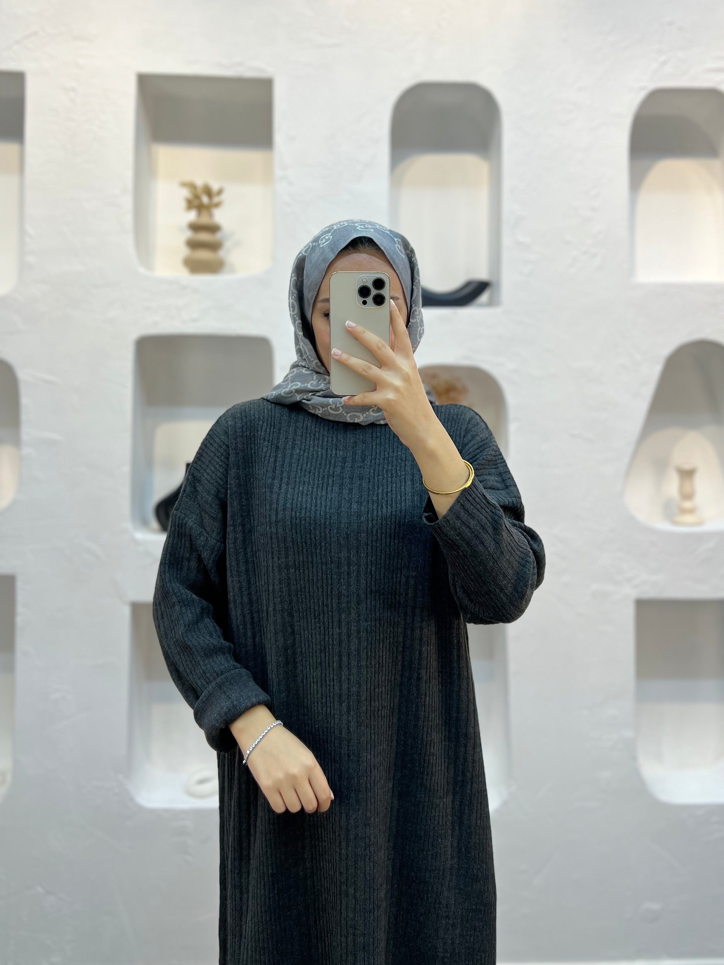 Fitilli Triko Elbise