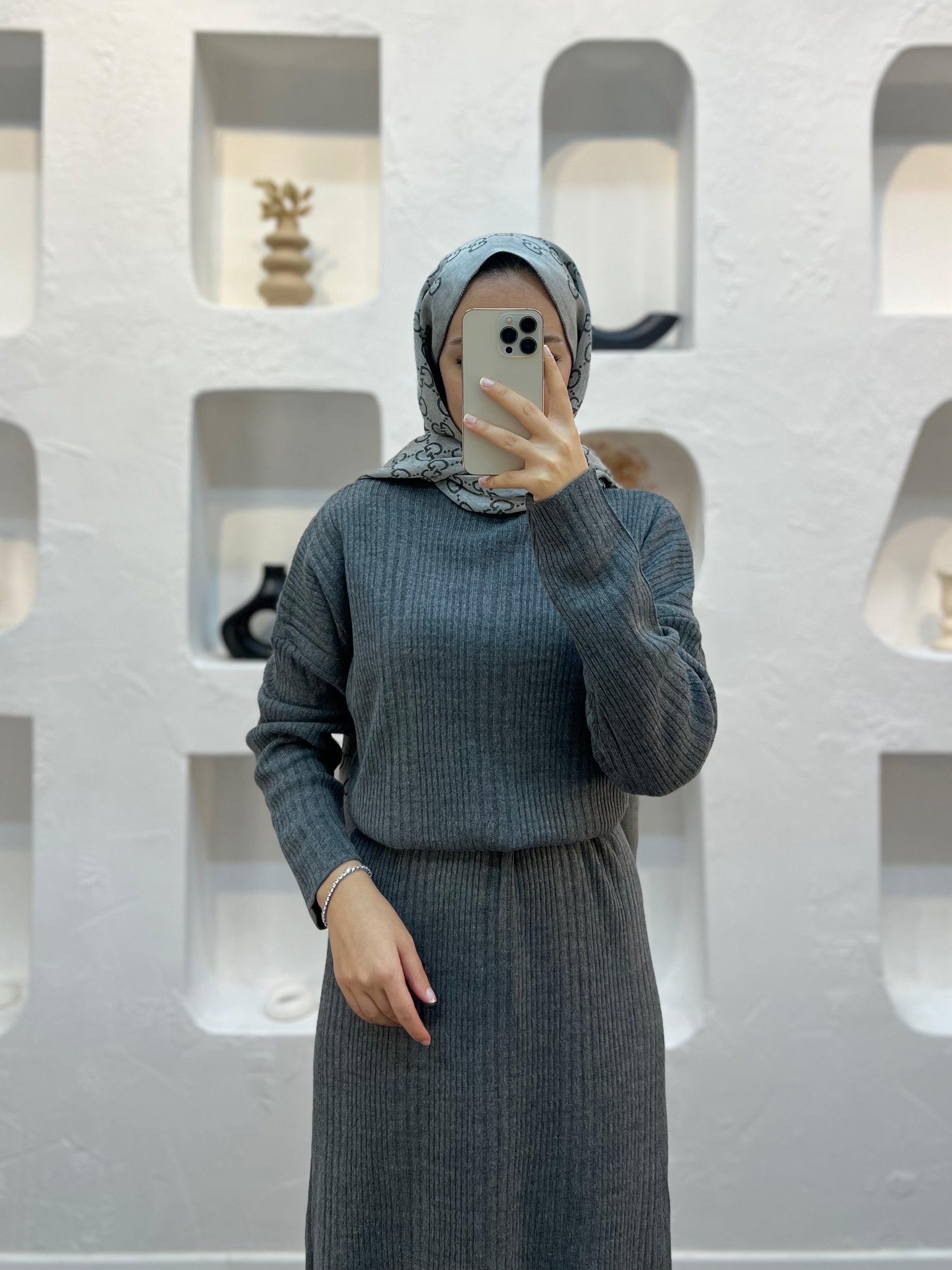 Fitilli Triko Elbise