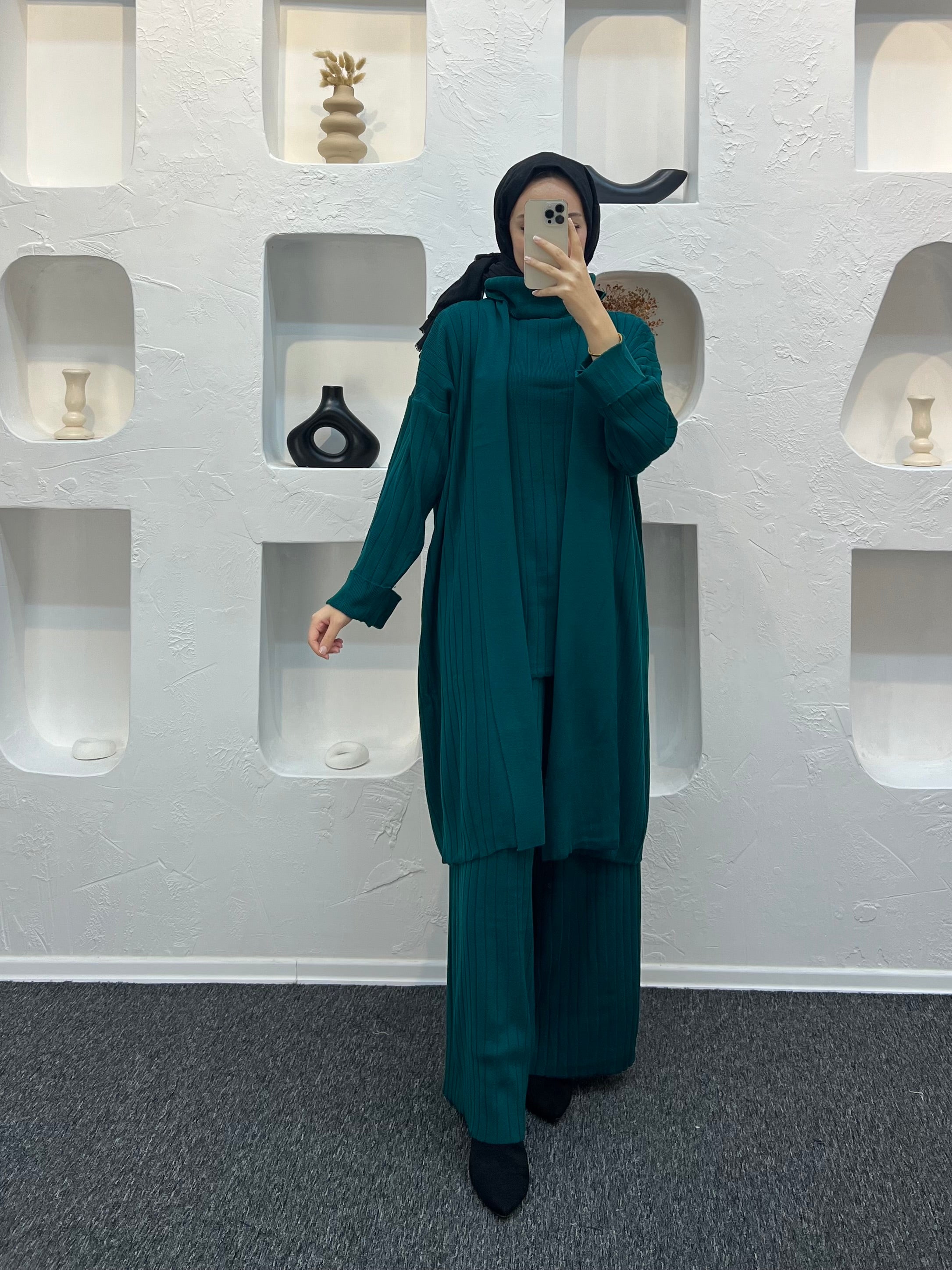 Amber Üçlü Triko Takım