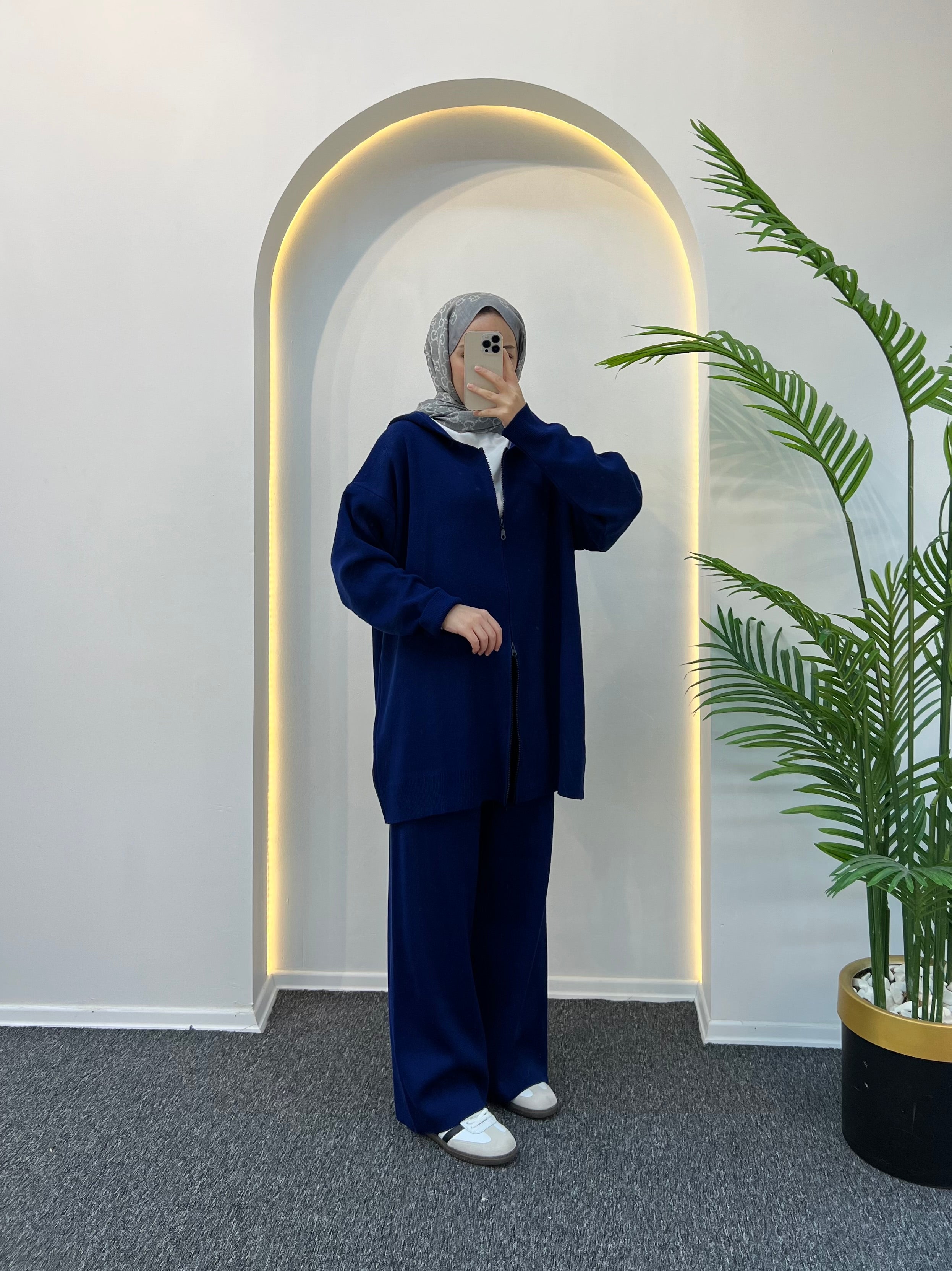 Rolly Kapüşonlu Triko Takım