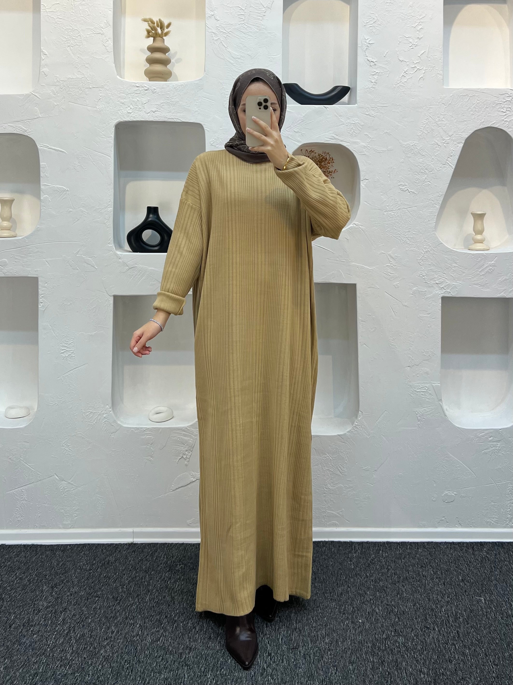 Fitilli Triko Elbise