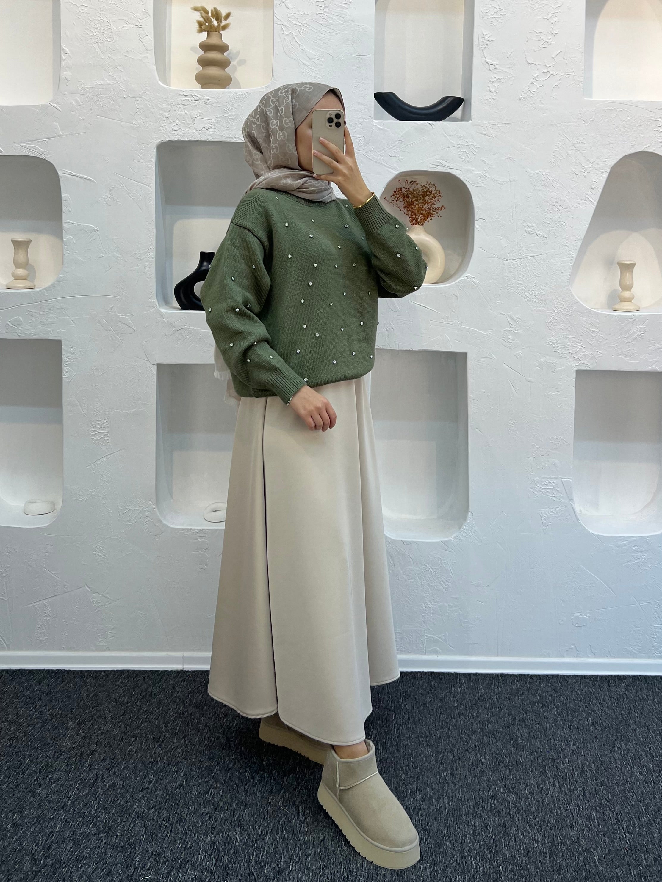 Diamond Taşlı Kazak