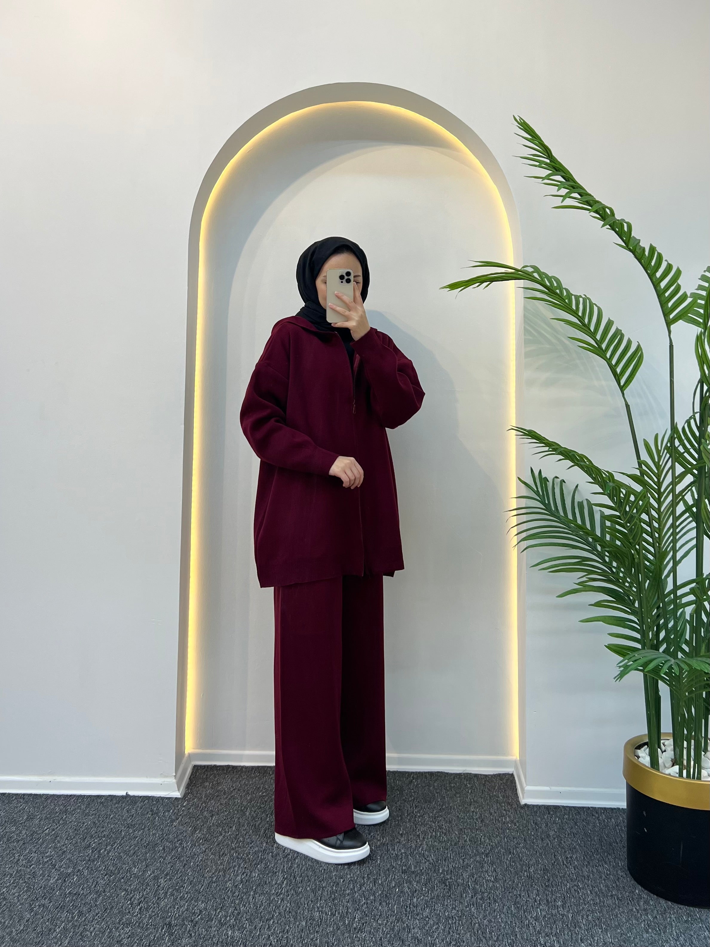 Rolly Kapüşonlu Triko Takım