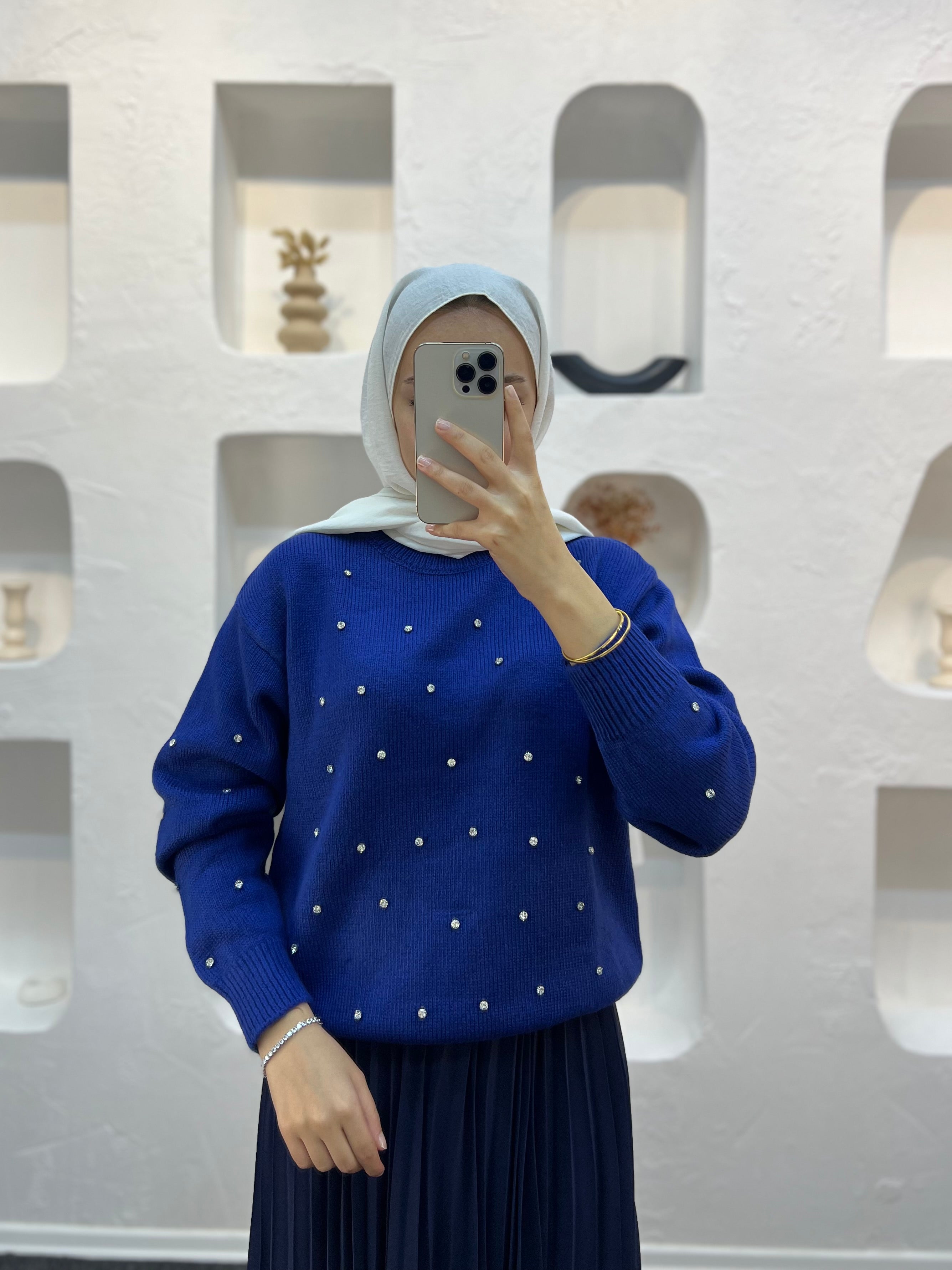 Diamond Taşlı Kazak