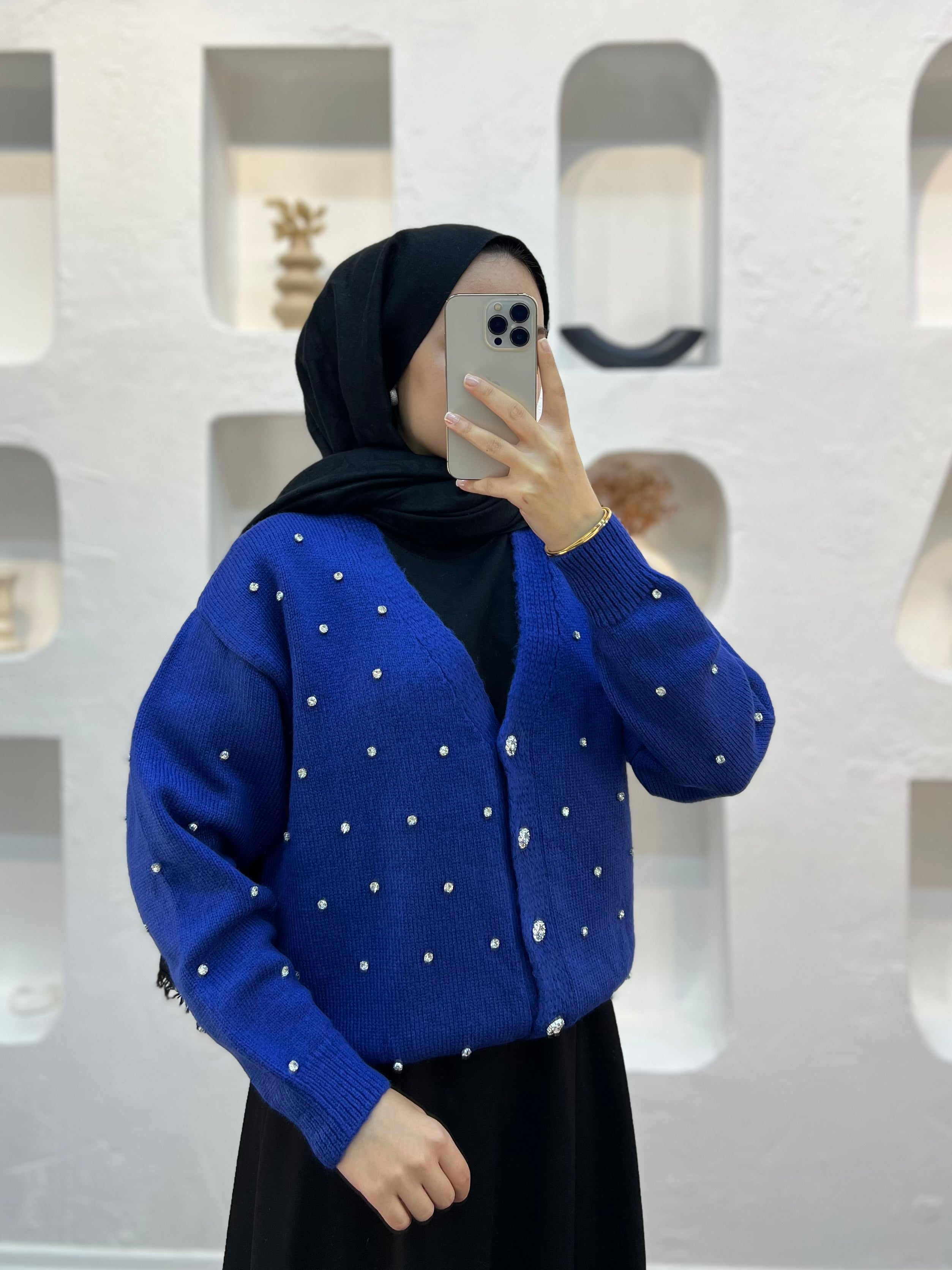 Diamond Taşlı Hırka