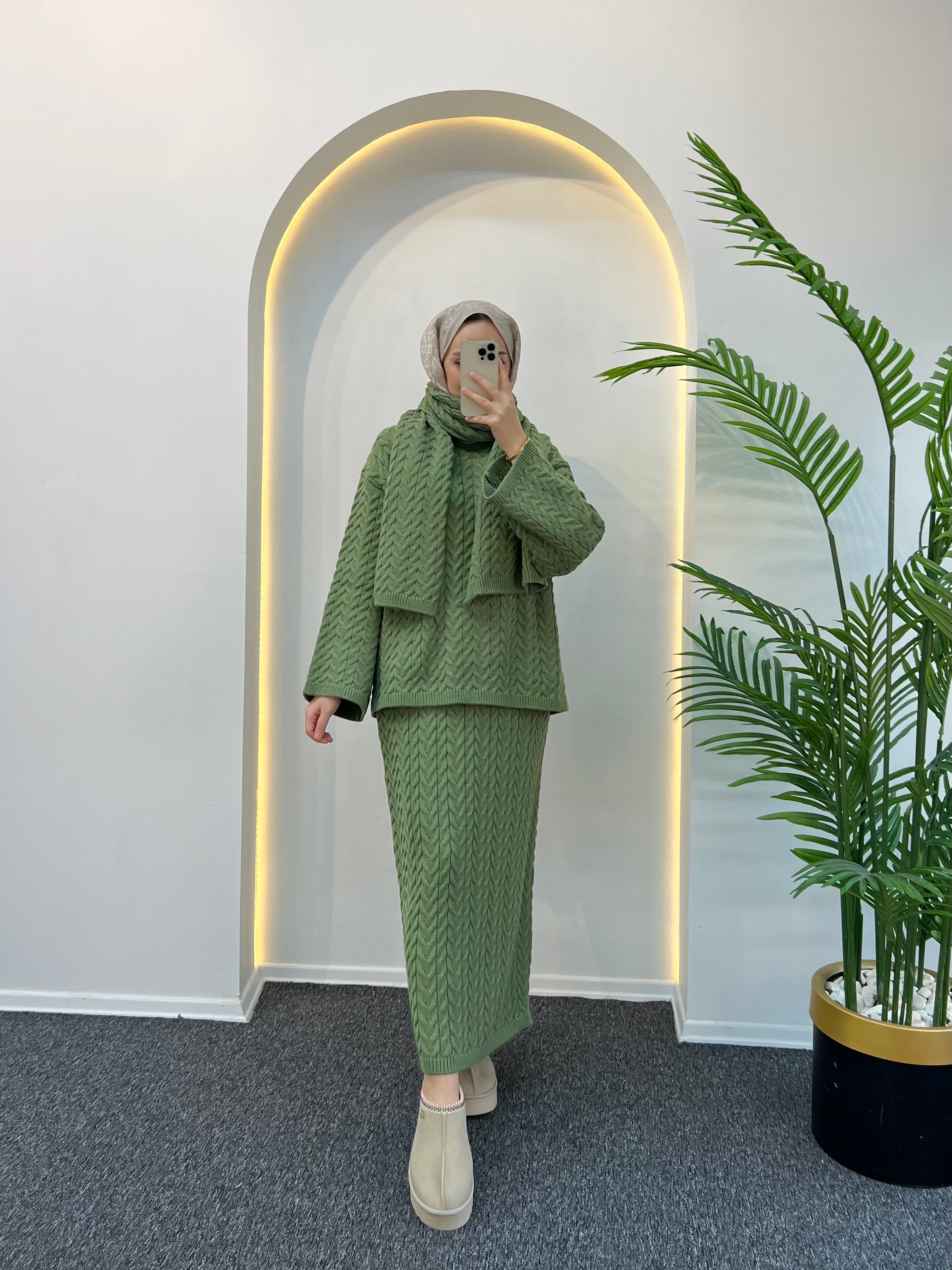 Freb Atkılı Örgü Takım