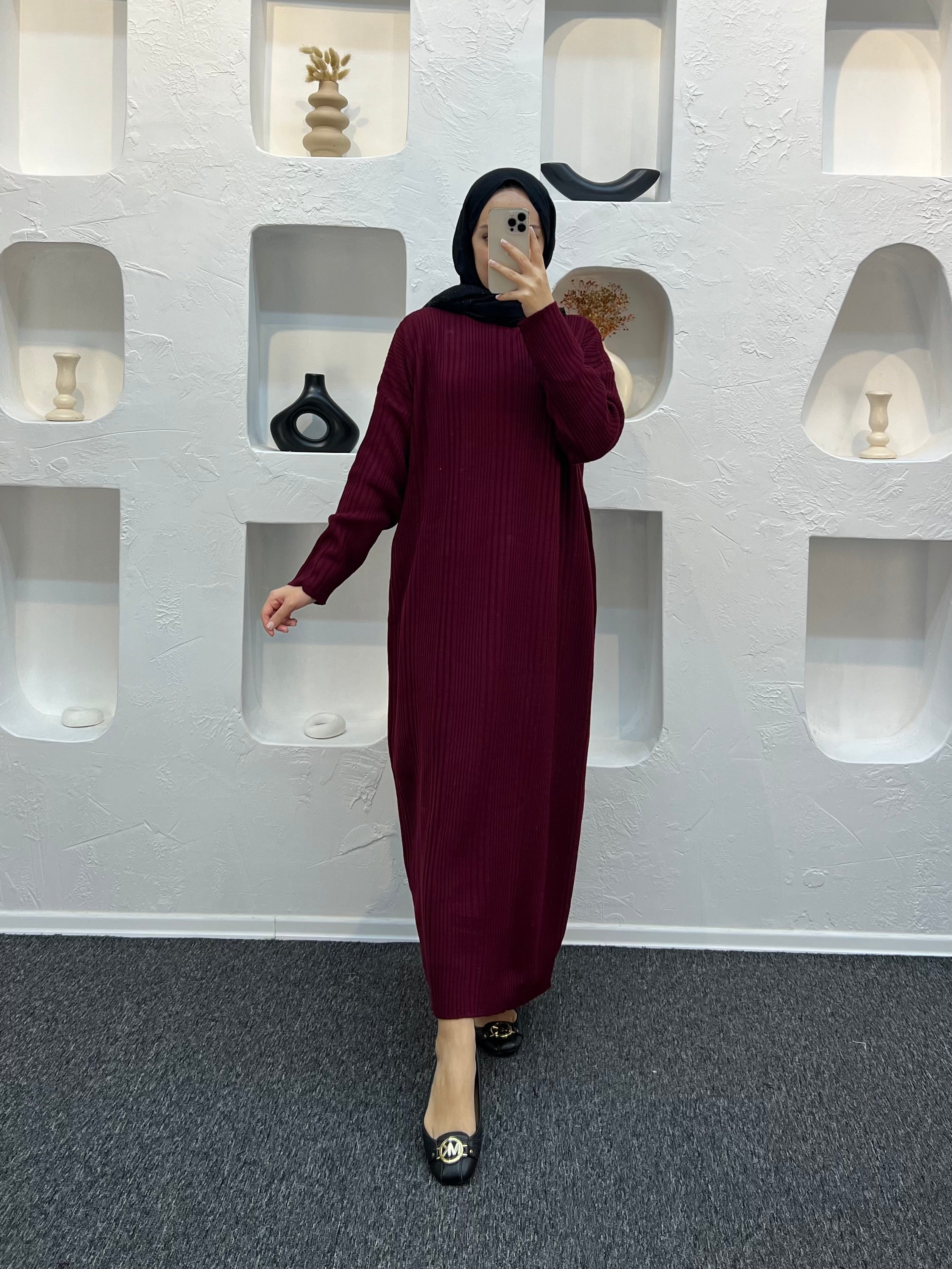 Fitilli Triko Elbise