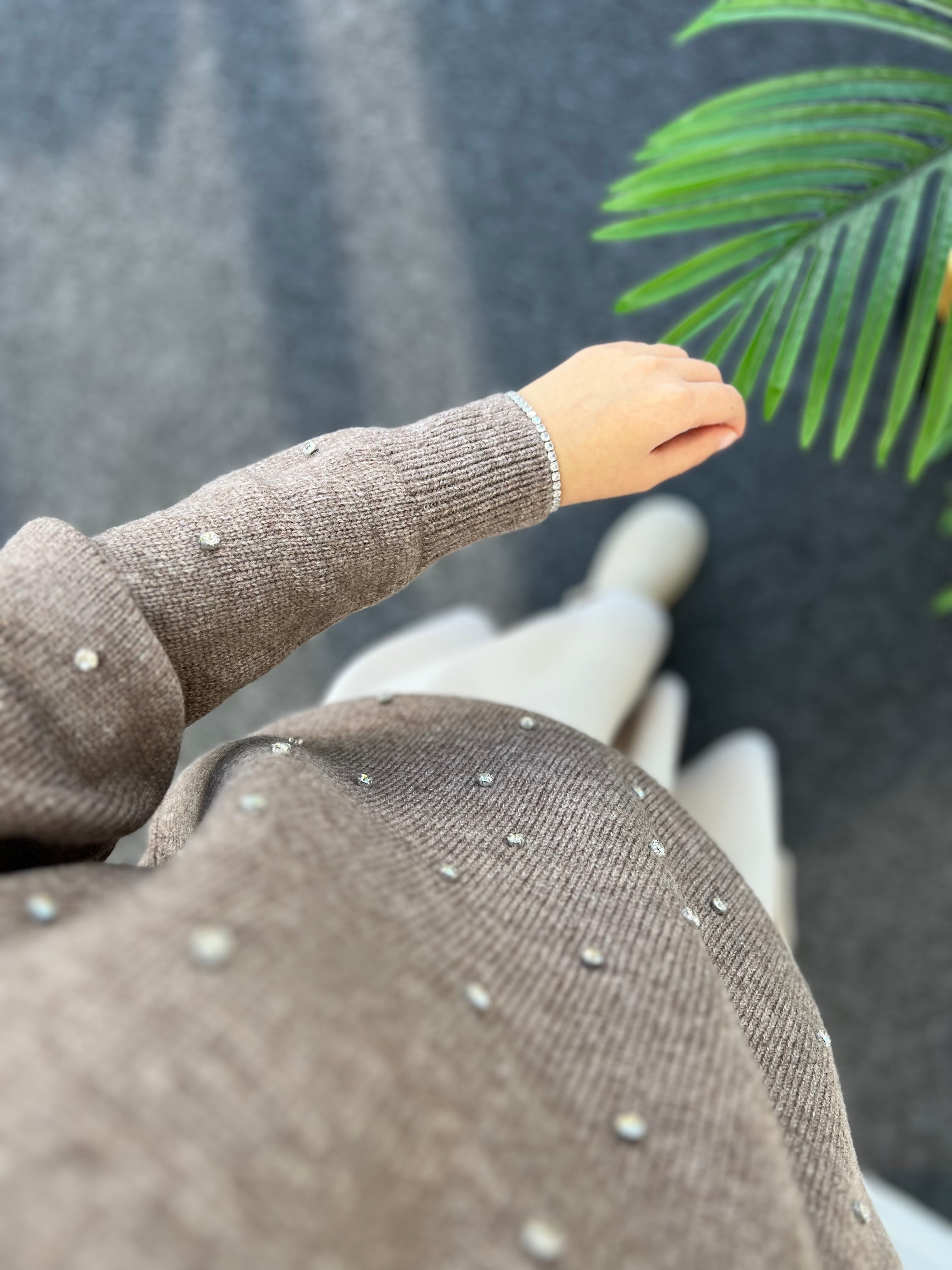 Diamond Taşlı Kazak