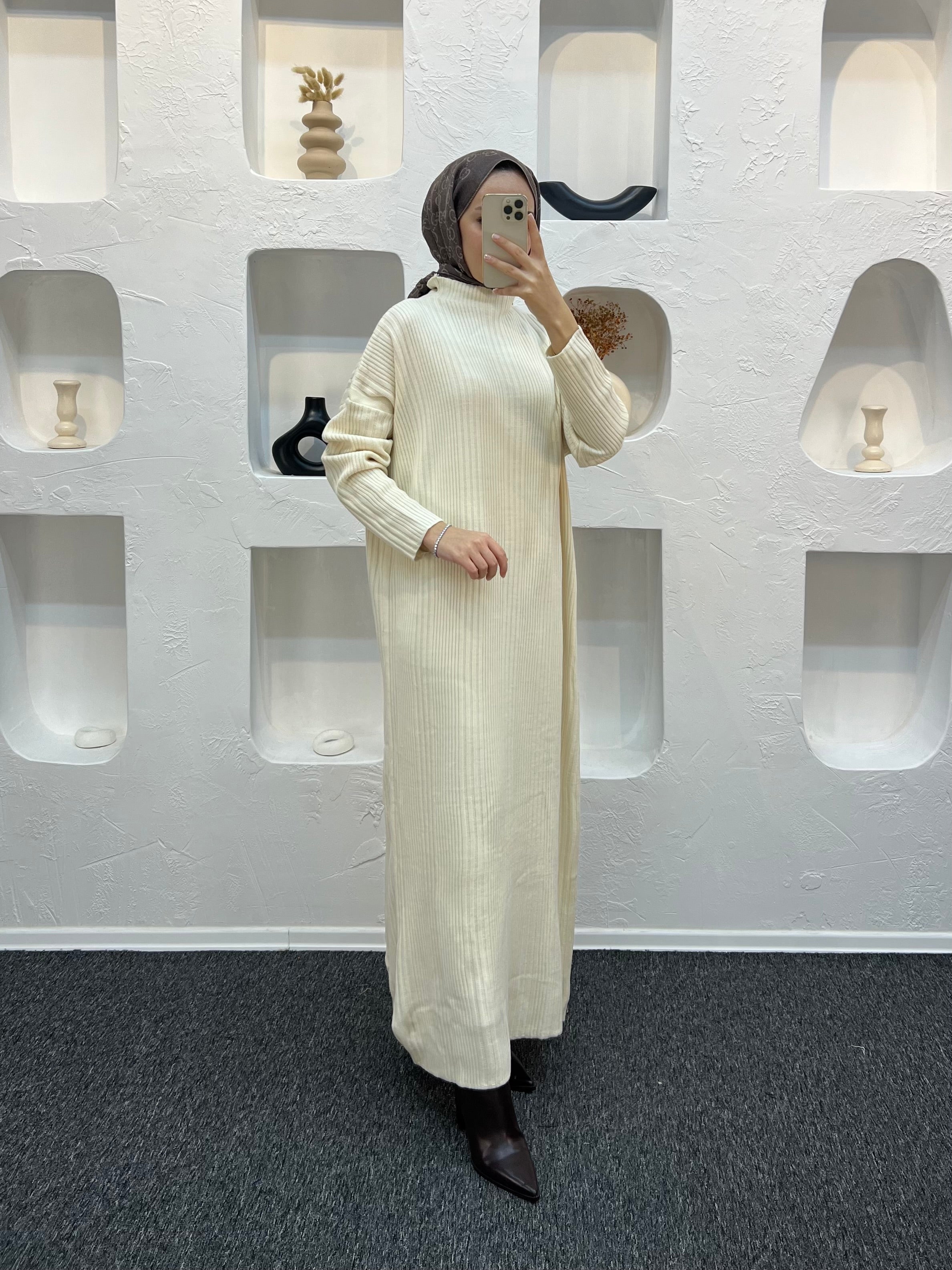 Fitilli Triko Elbise