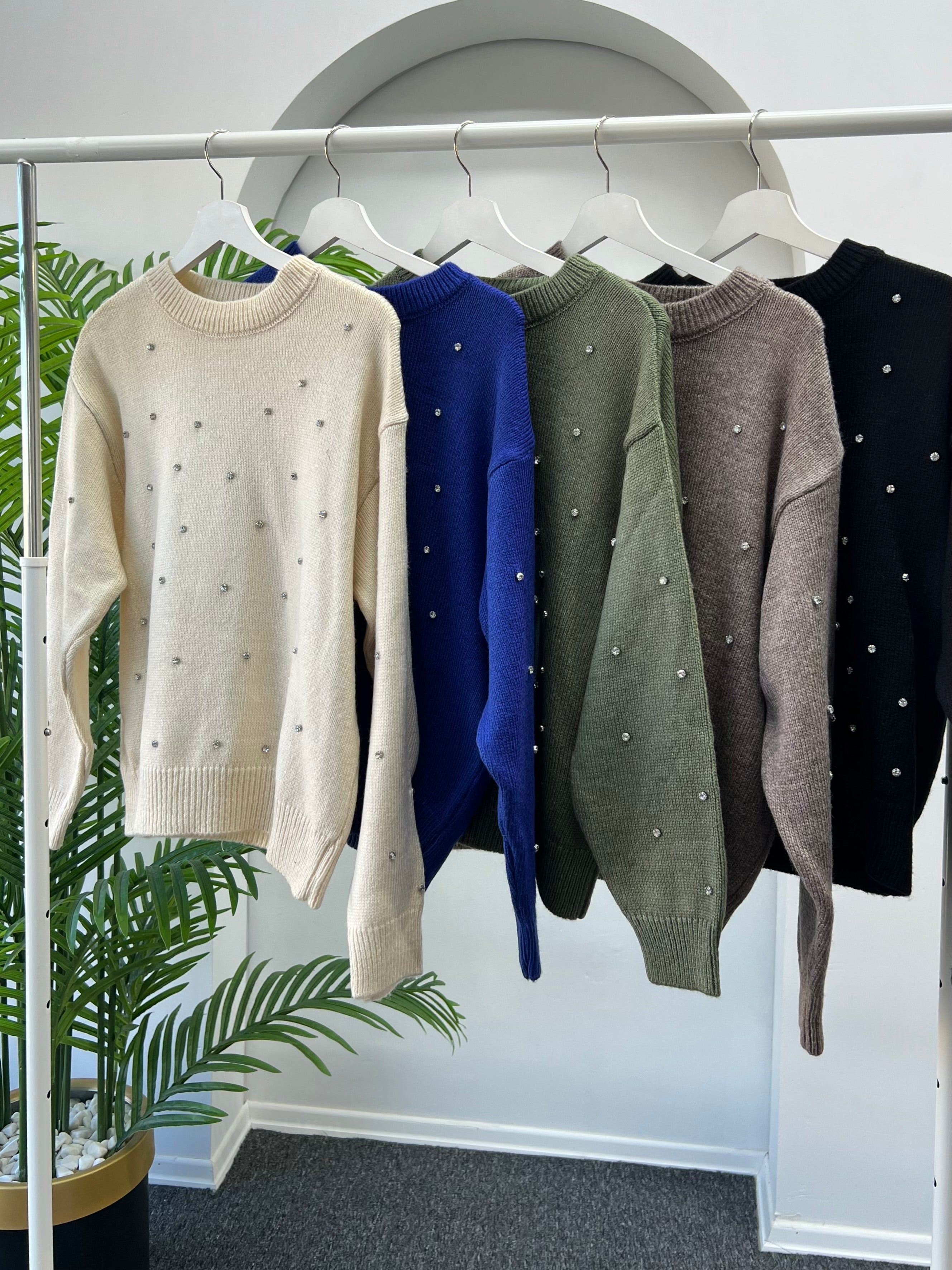 Diamond Taşlı Kazak