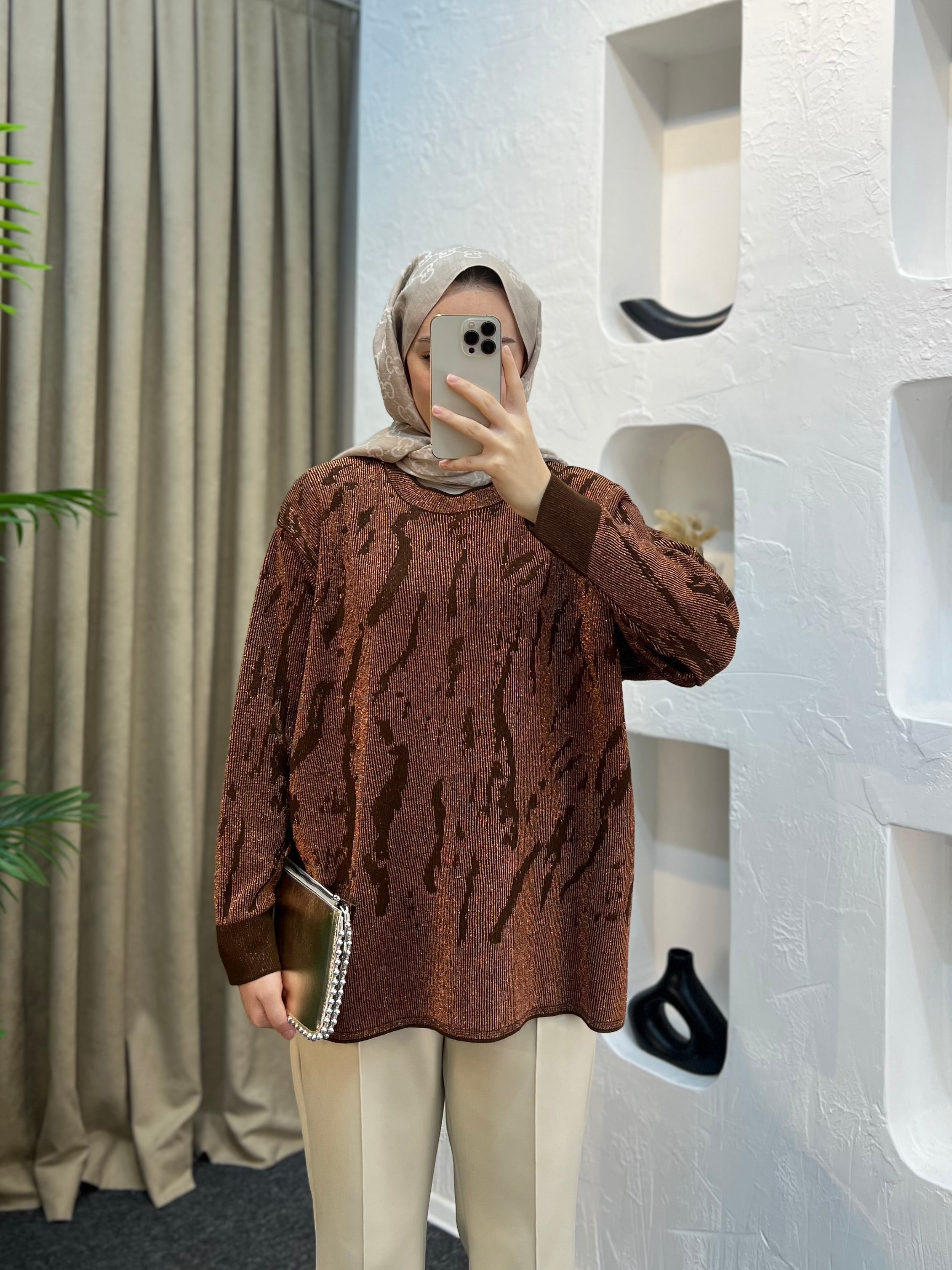 Simli Zebra Merserize Triko