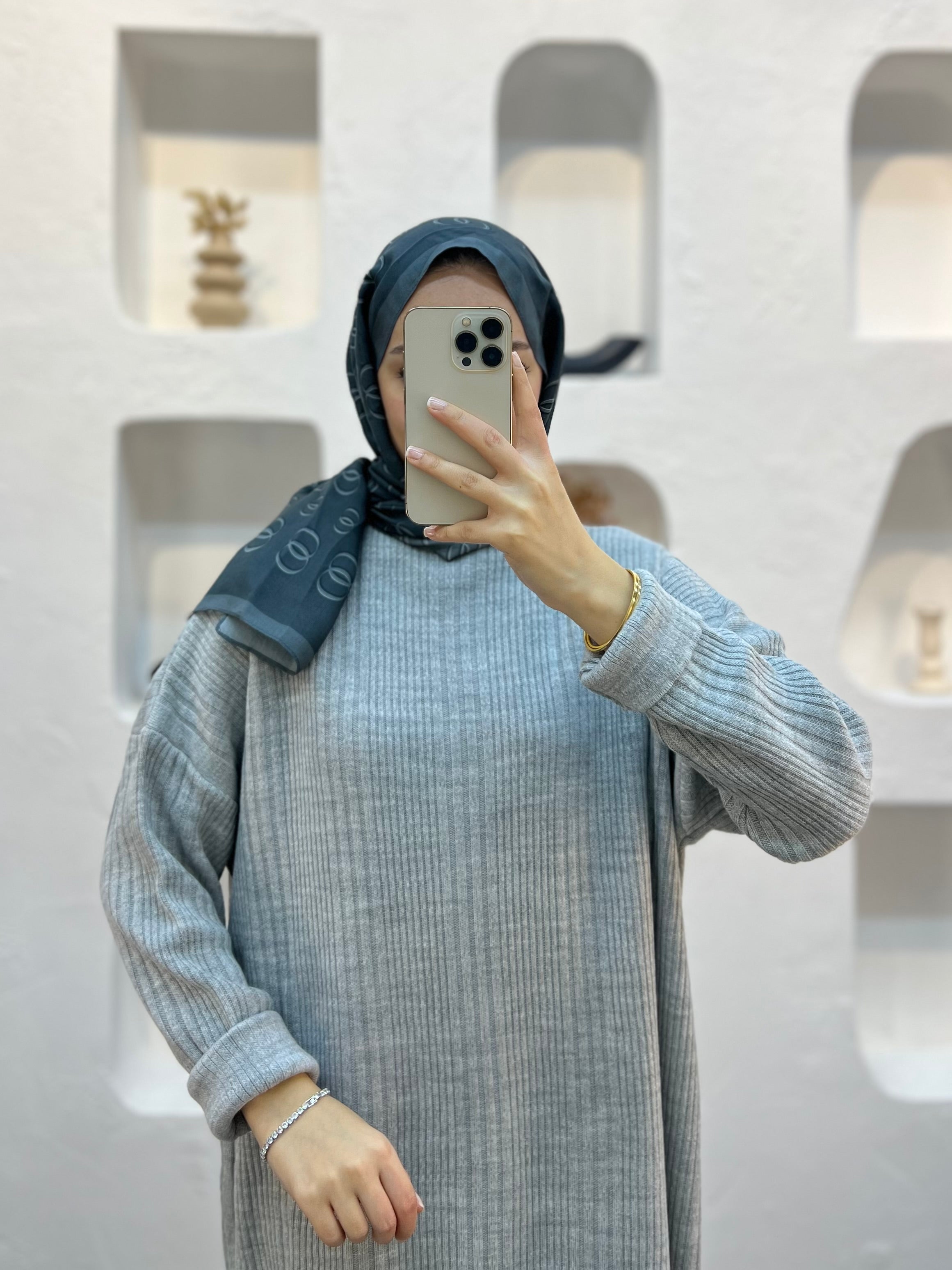 Fitilli Triko Elbise