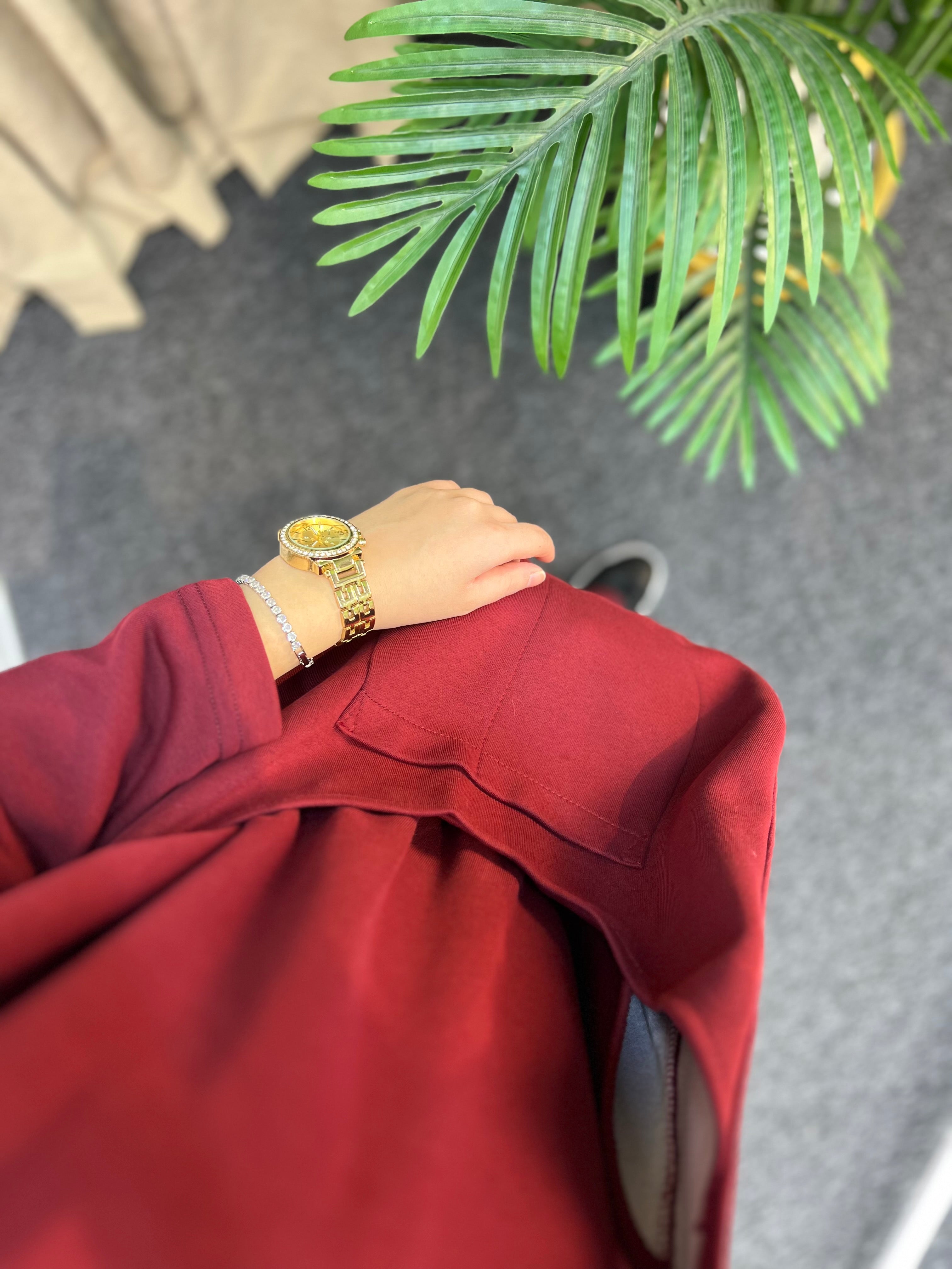 Merv Çantalı Elbise