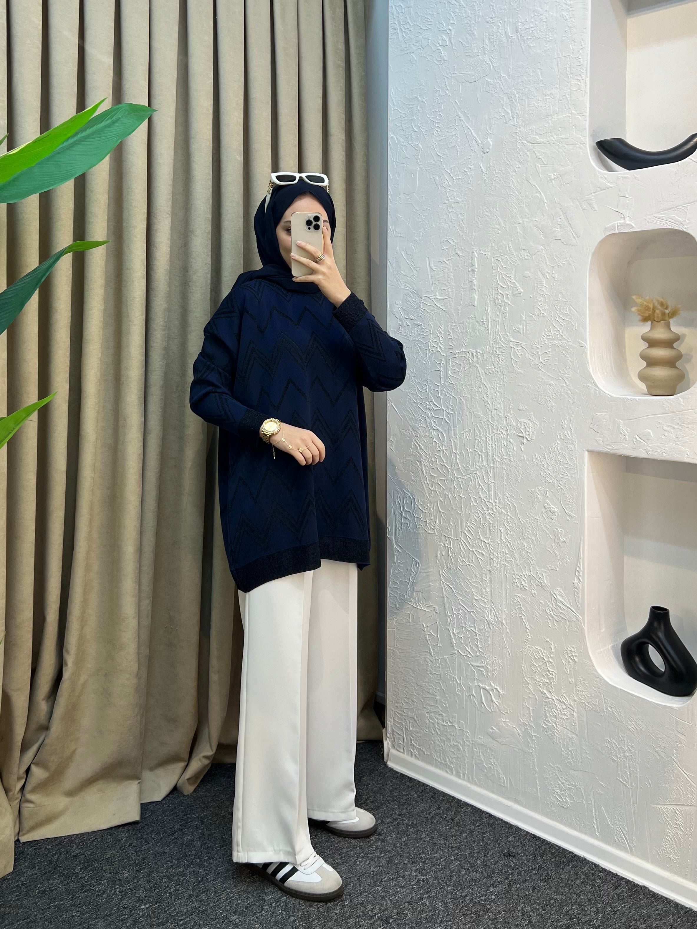 Natali Simli Merserize Tunik