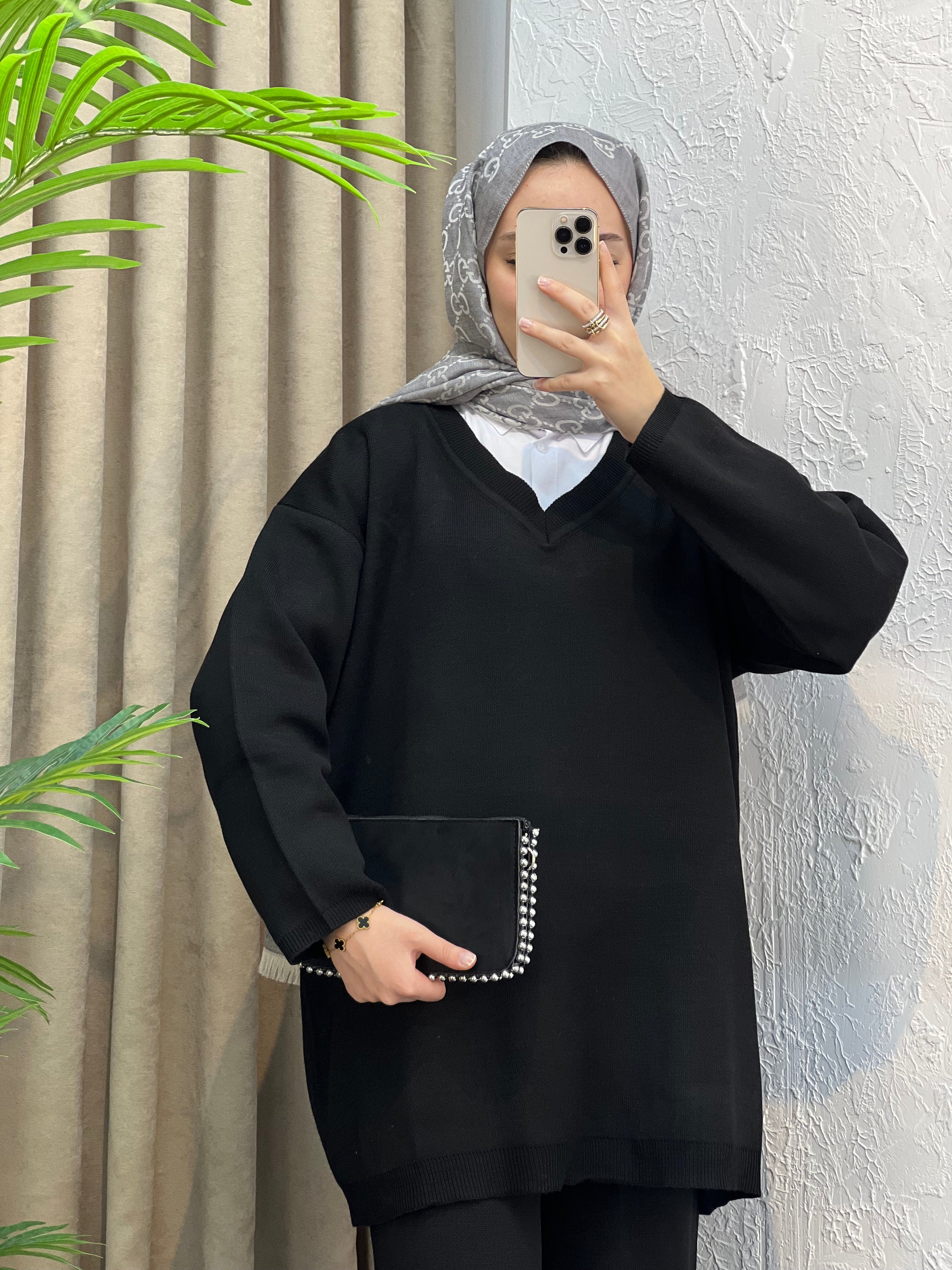 Alin V Yaka Triko Takım