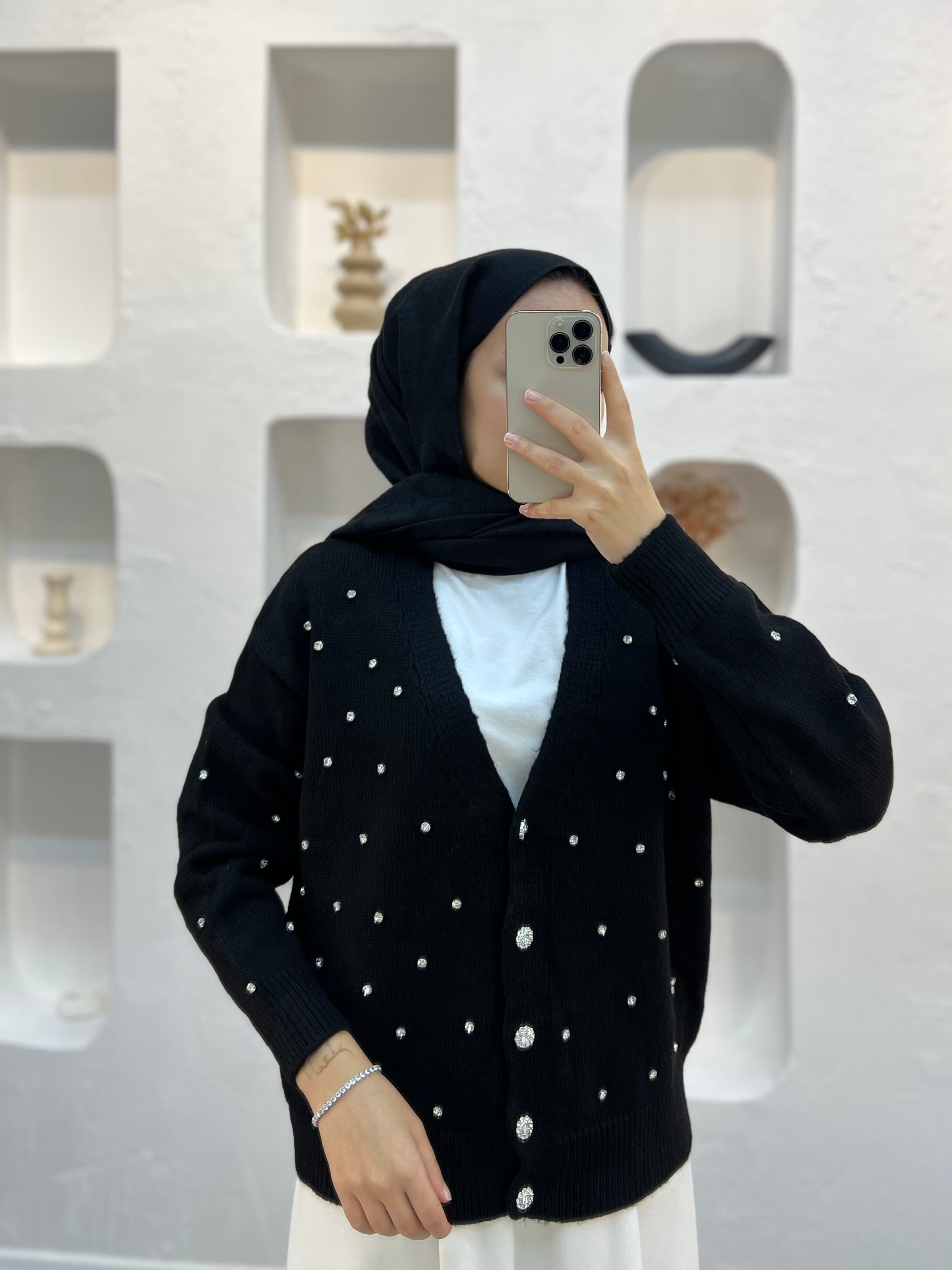 Diamond Taşlı Hırka