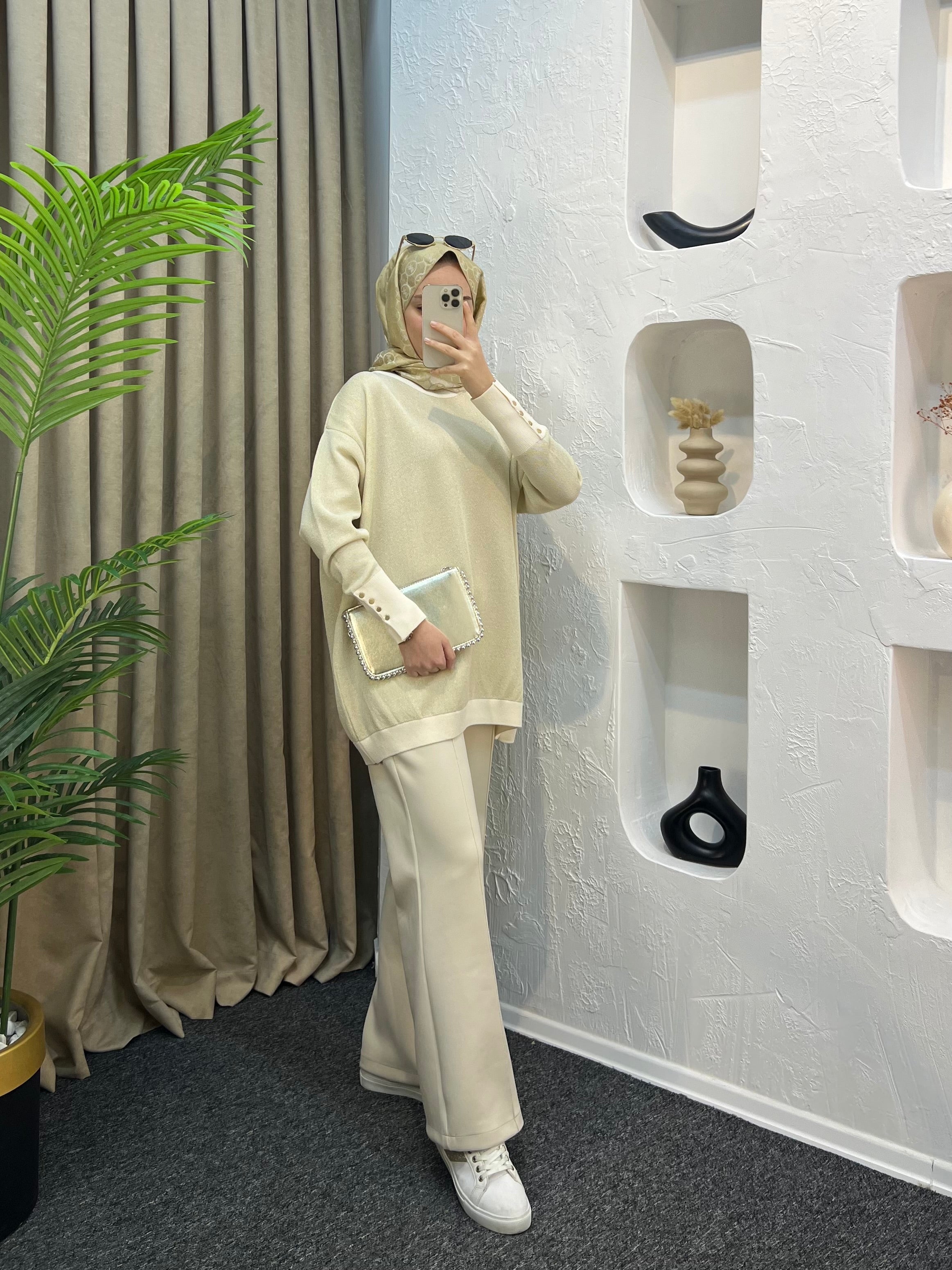 Mocca Simli Merserize Triko