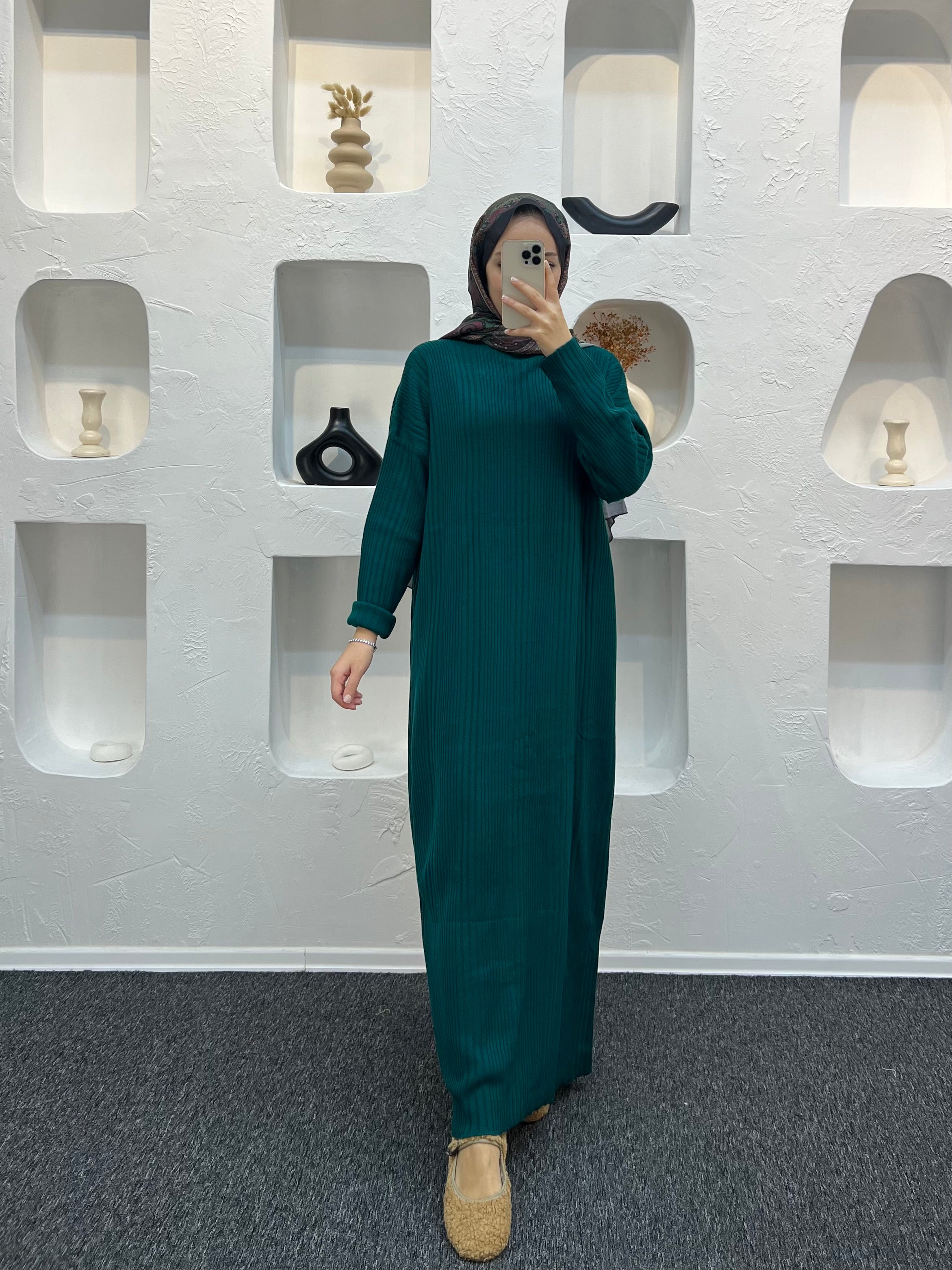 Fitilli Triko Elbise