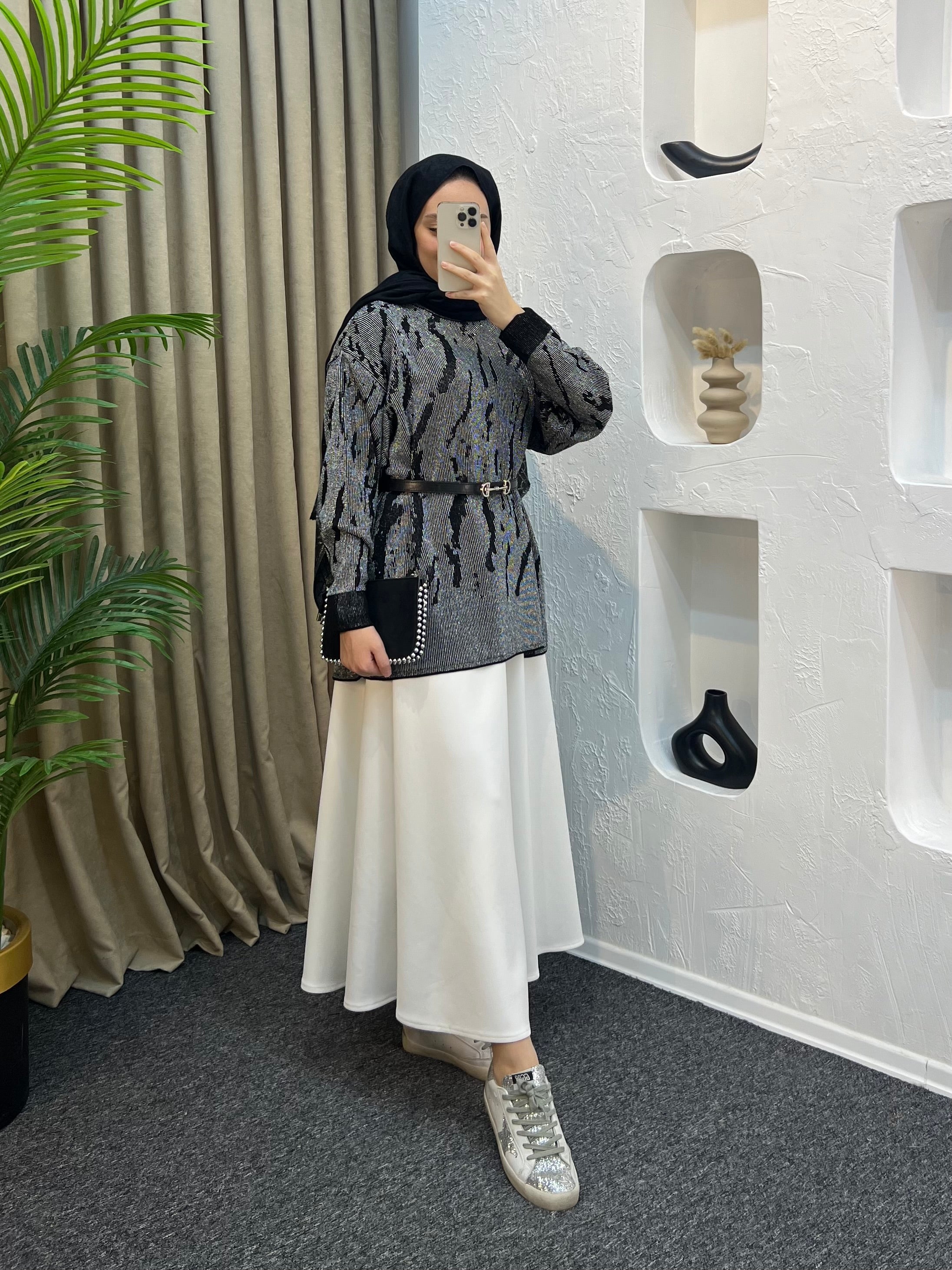 Simli Zebra Merserize Triko