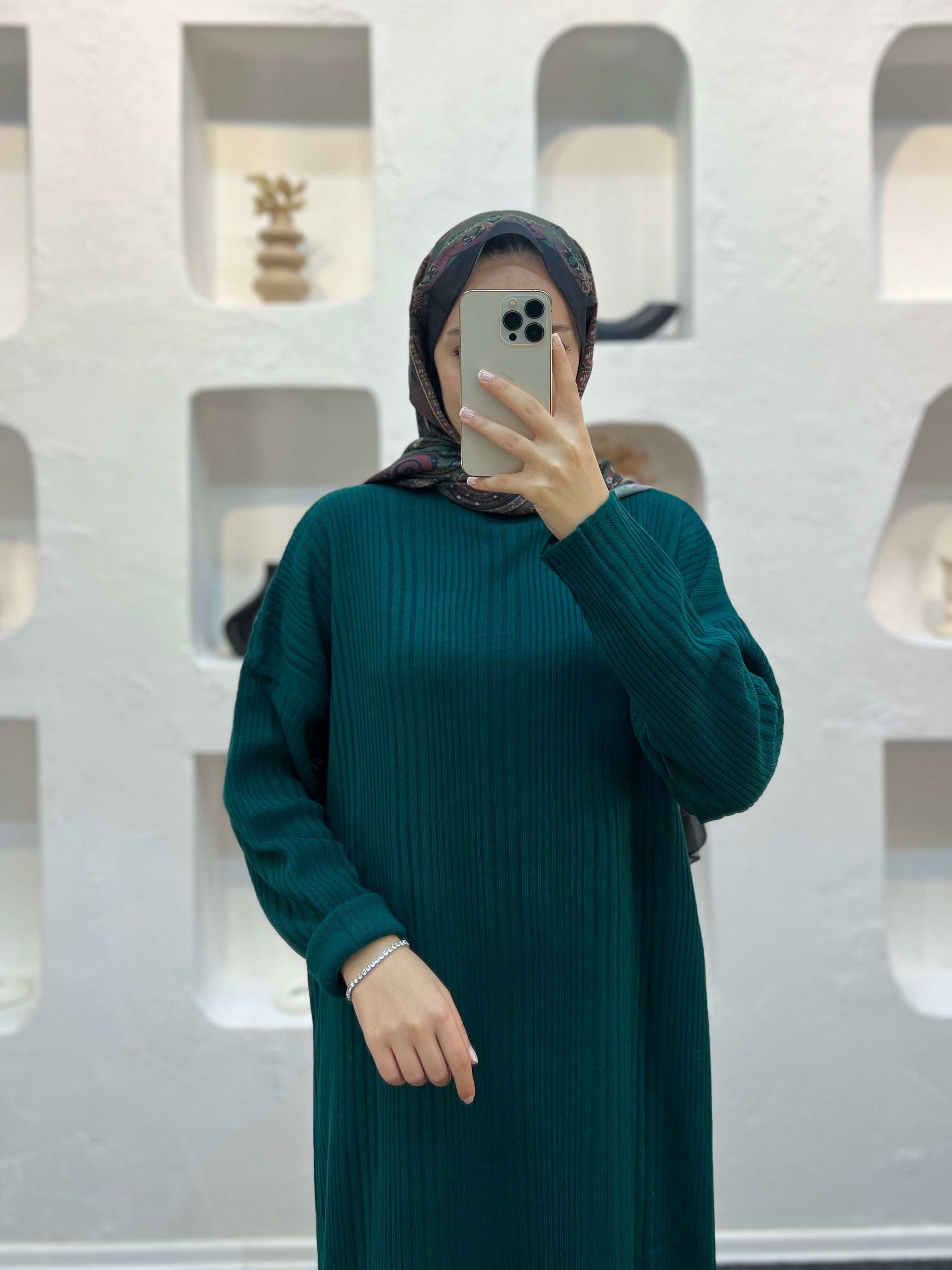 Fitilli Triko Elbise