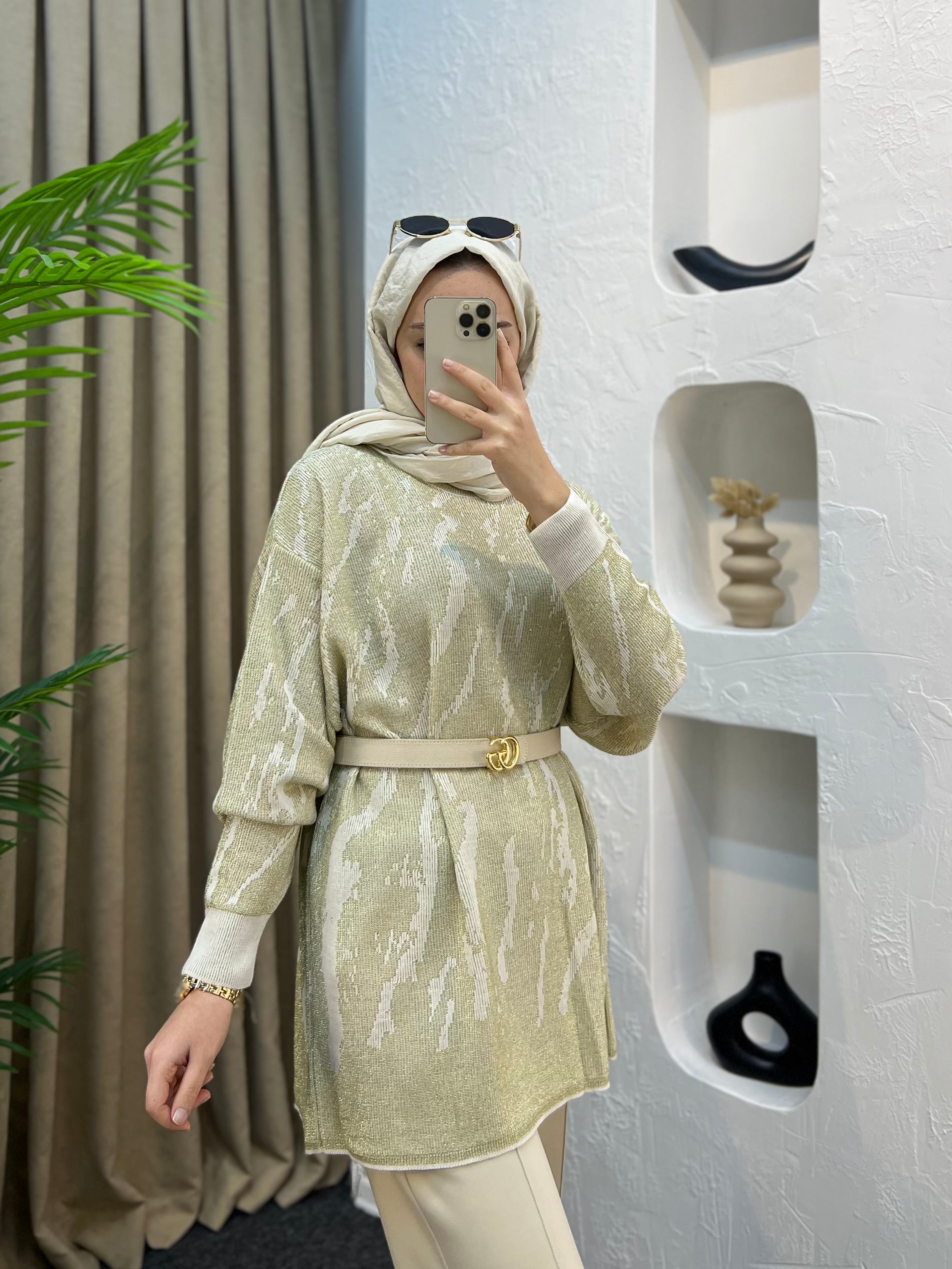 Simli Zebra Merserize Triko