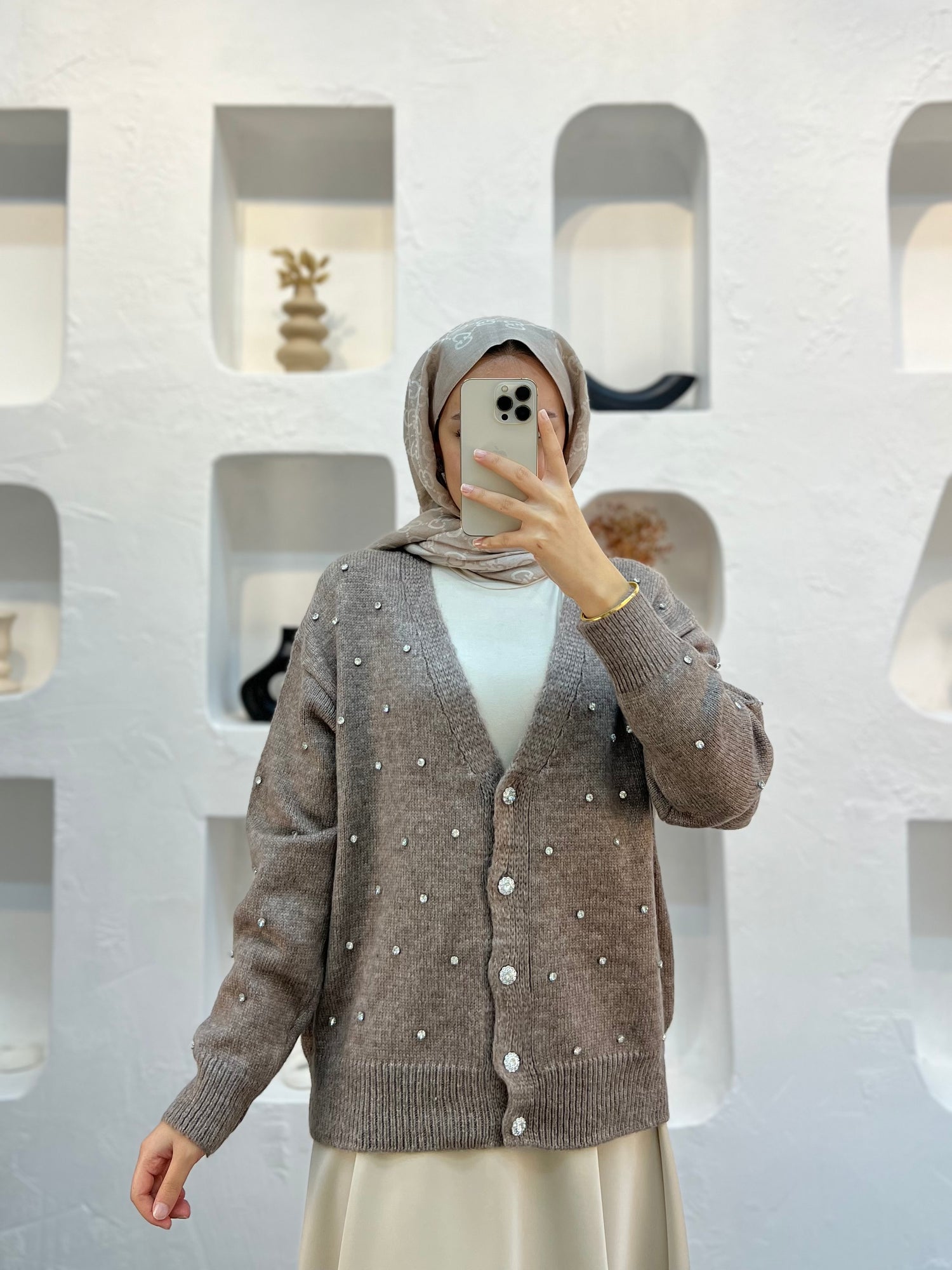 Diamond Taşlı Hırka