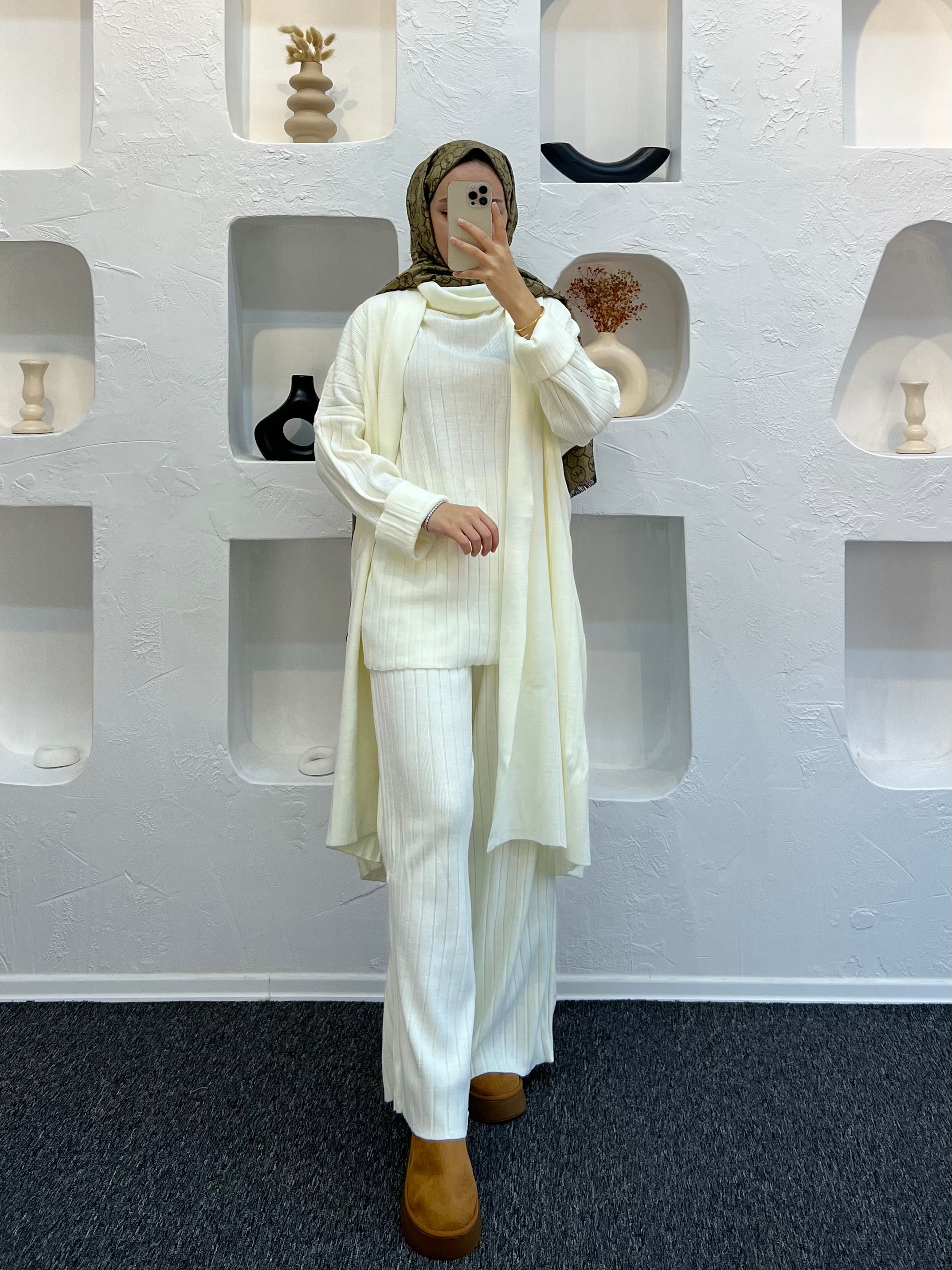 Amber Üçlü Triko Takım