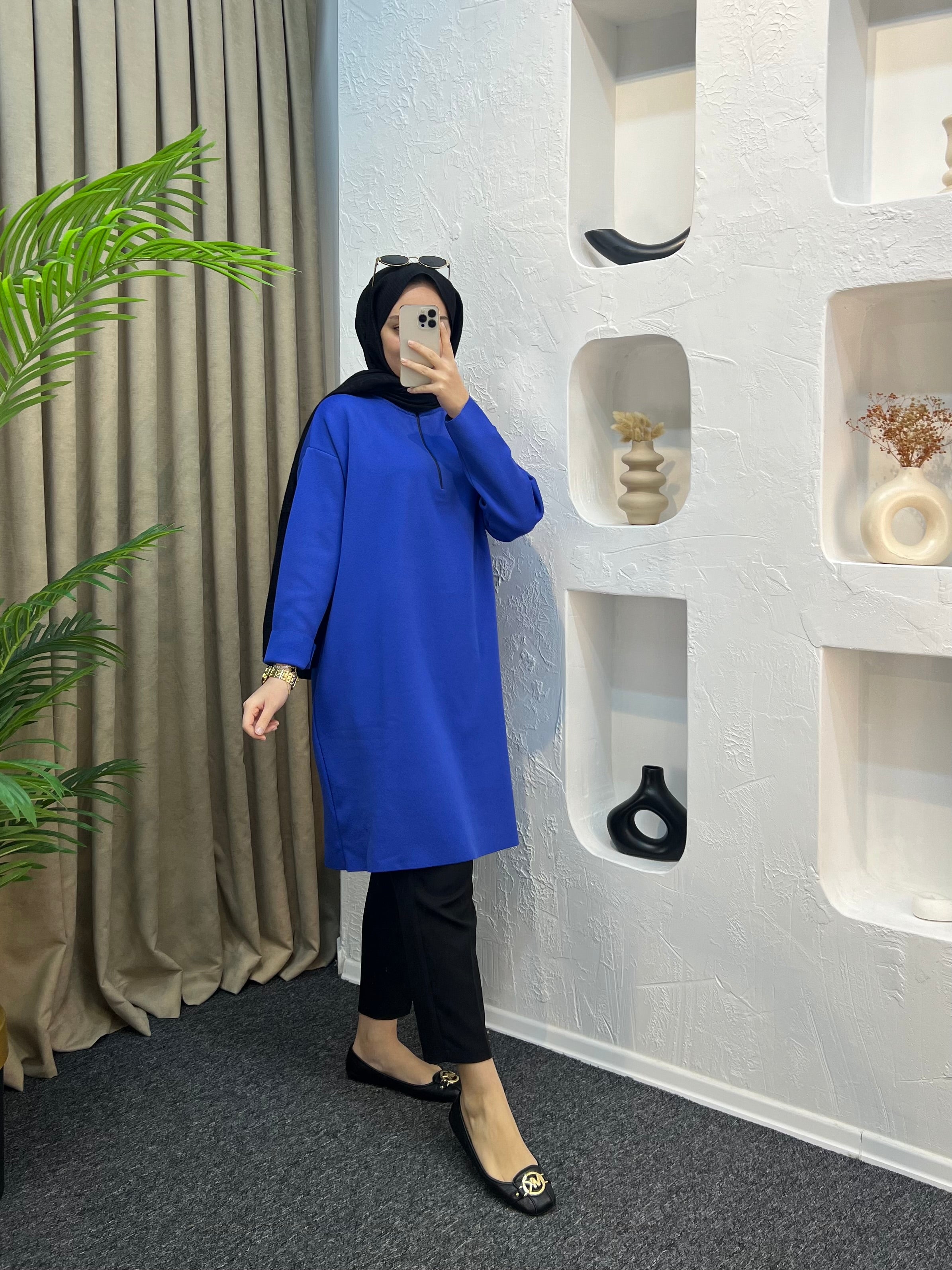 Fermuarlı Uzun Kazak