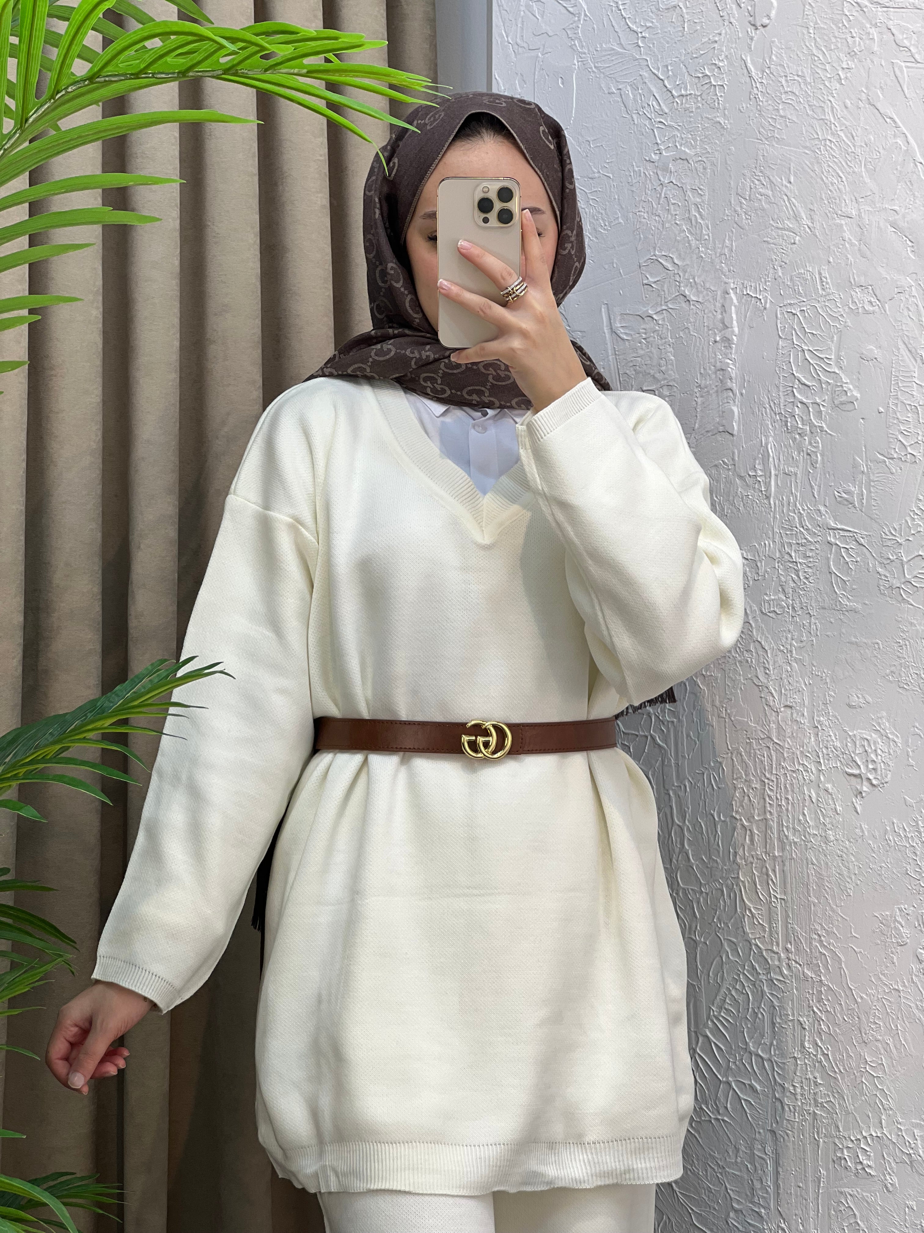 Alin V Yaka Triko Takım