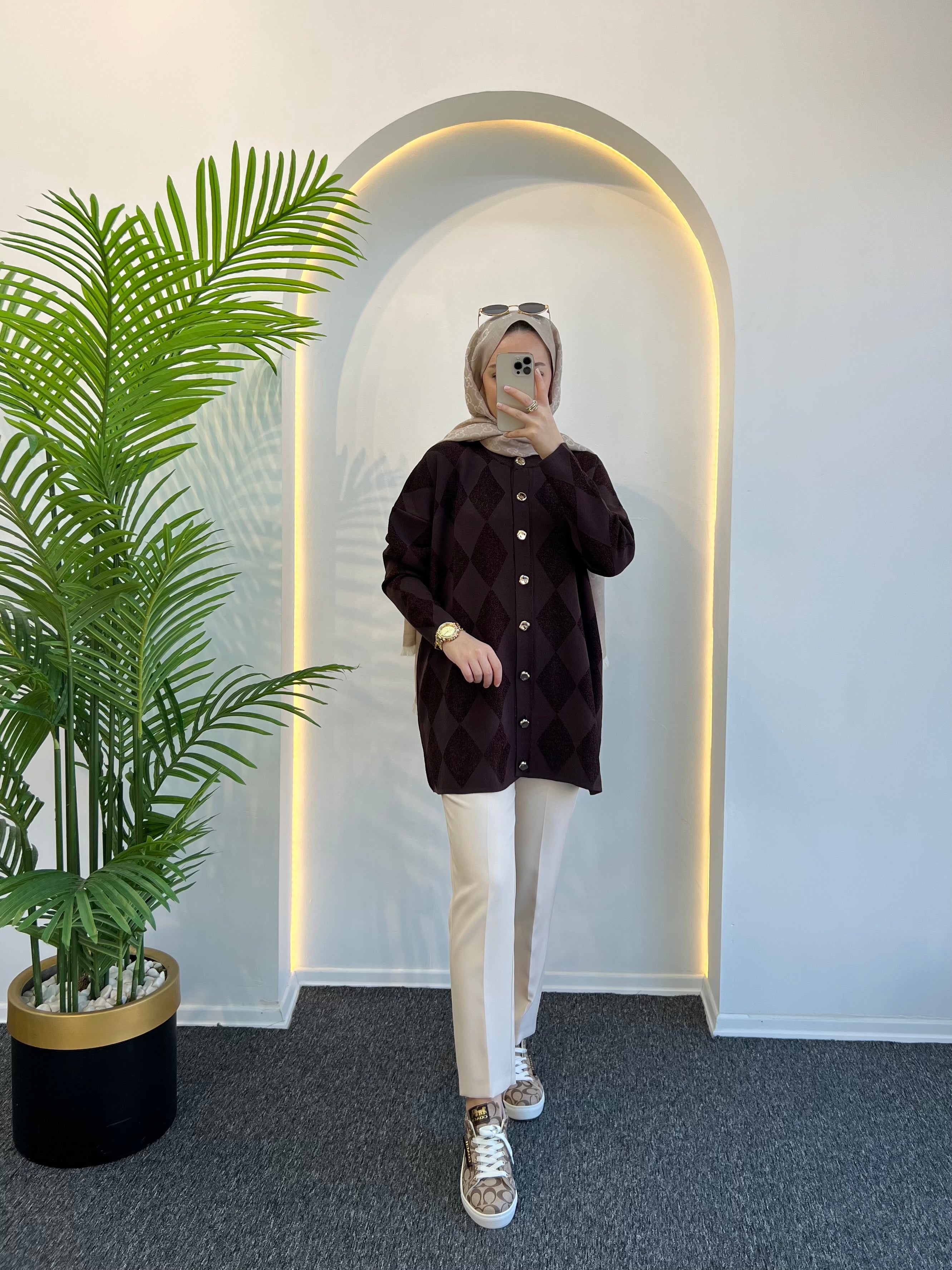 Zarife Simli Merserize Hırka